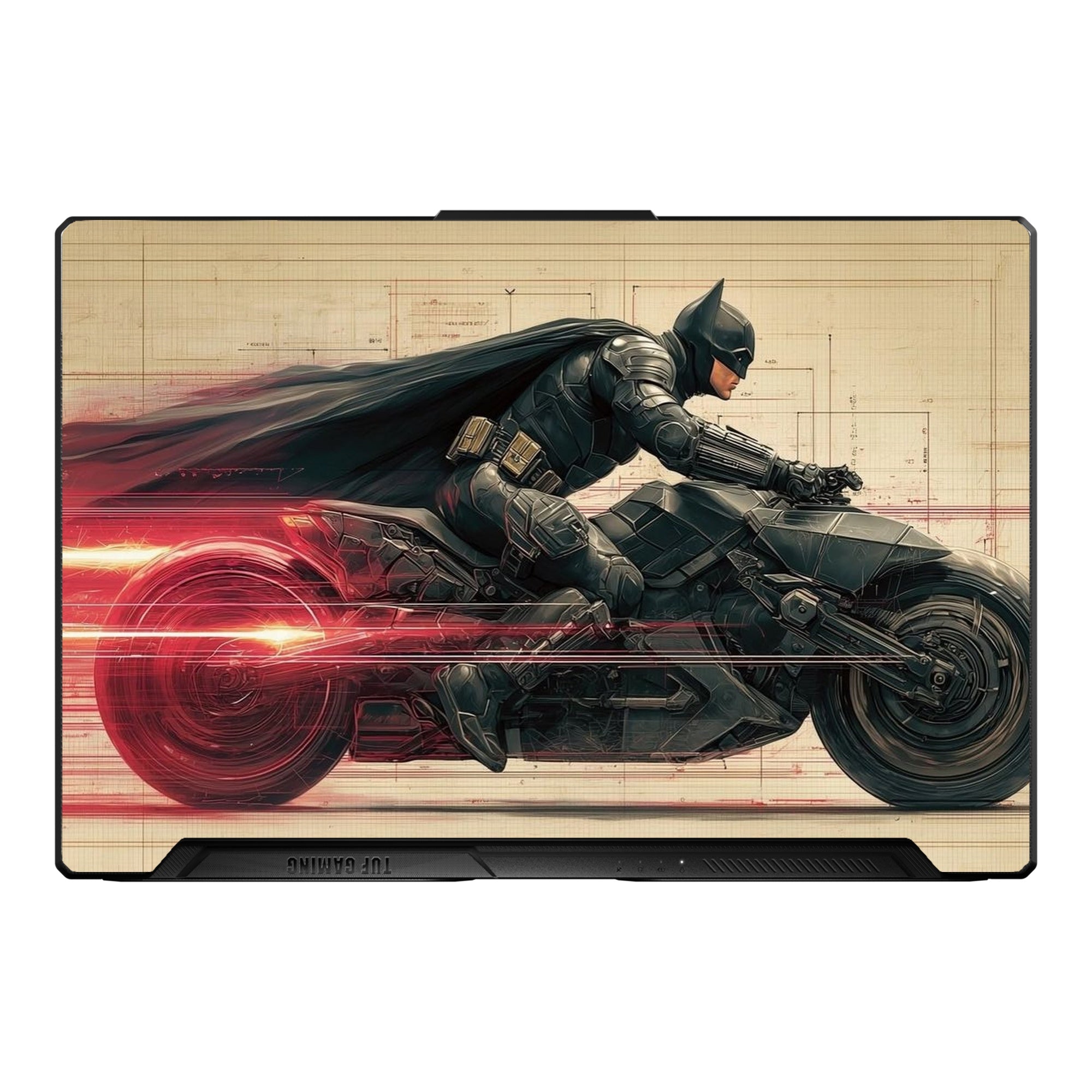 Caped Guardian Motorcycle Chase by Decalz