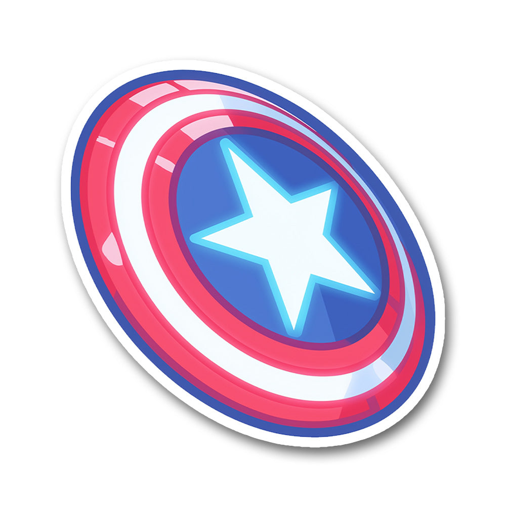 Captain America Shield Marvel Sticker
