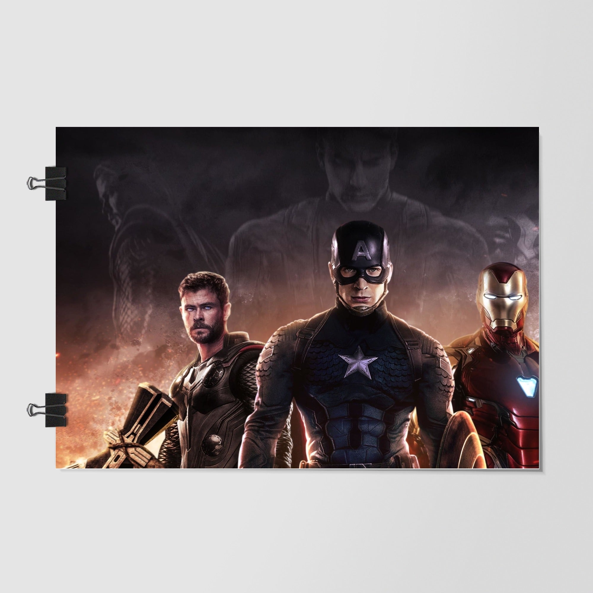 Captain America Black City Backdrop by Decalz