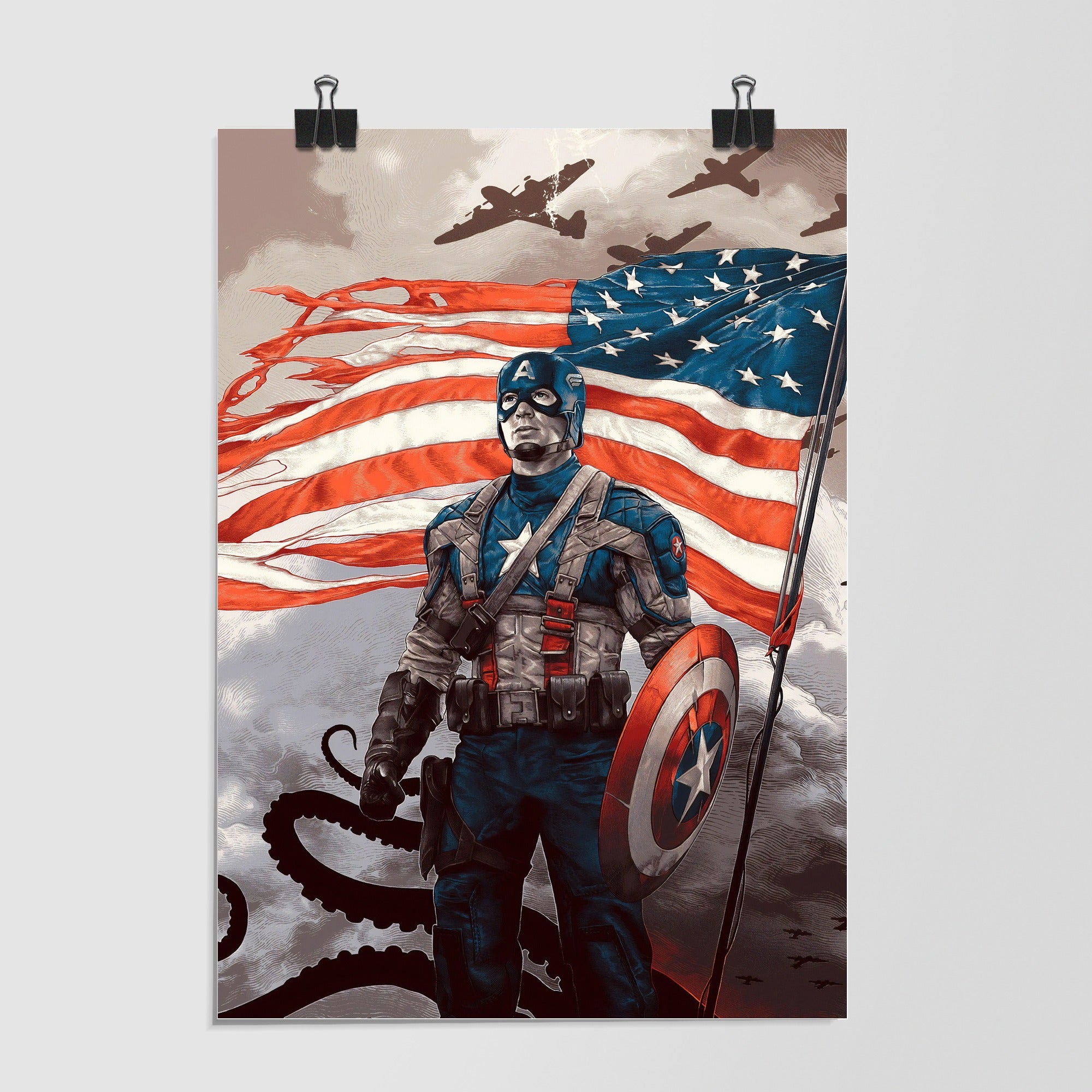 Captain America Black Variant by Decalz