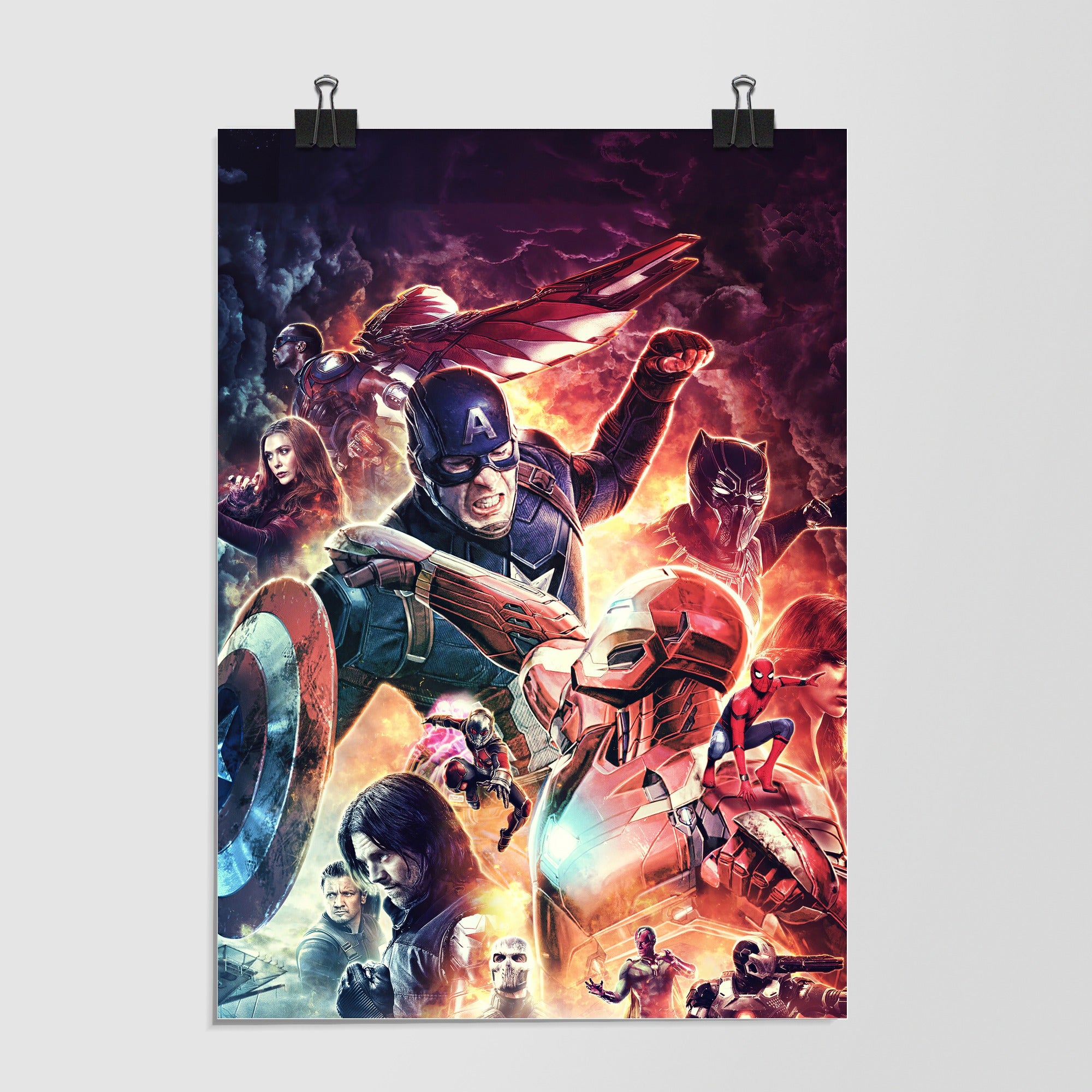 Captain America Civil War Black Dynamic Angle by Decalz
