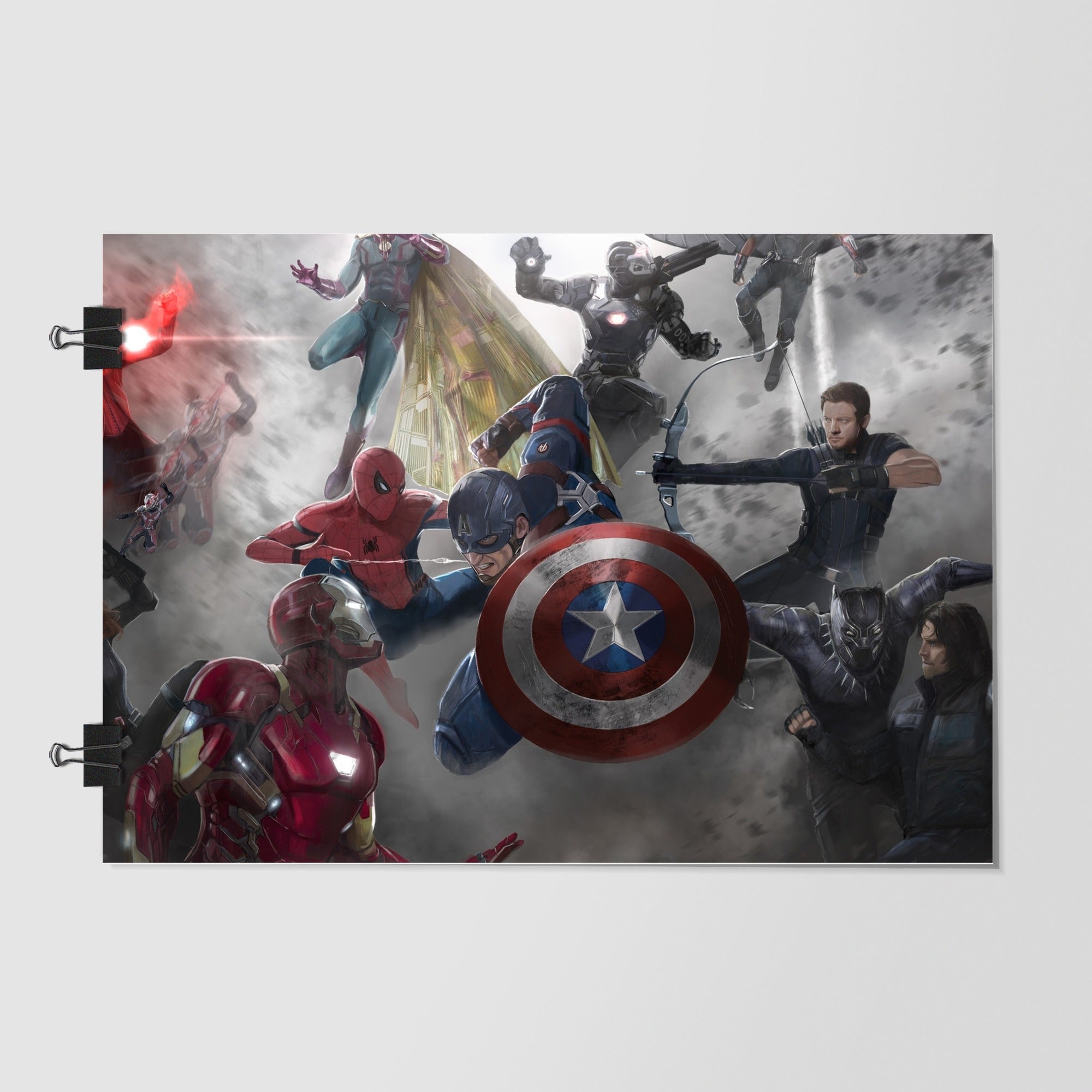 Captain America Civil War Brown Dramatic Lighting by Decalz