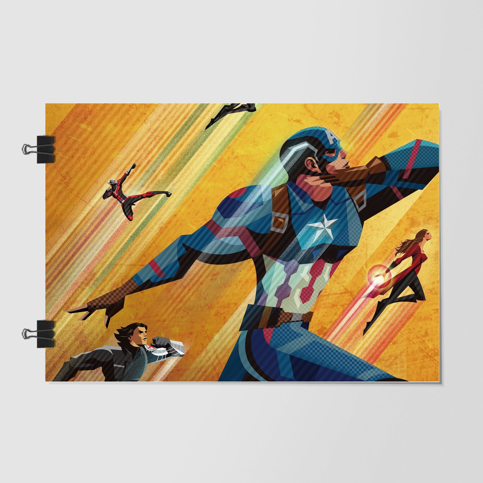 Captain America Civil War Yellow by Decalz