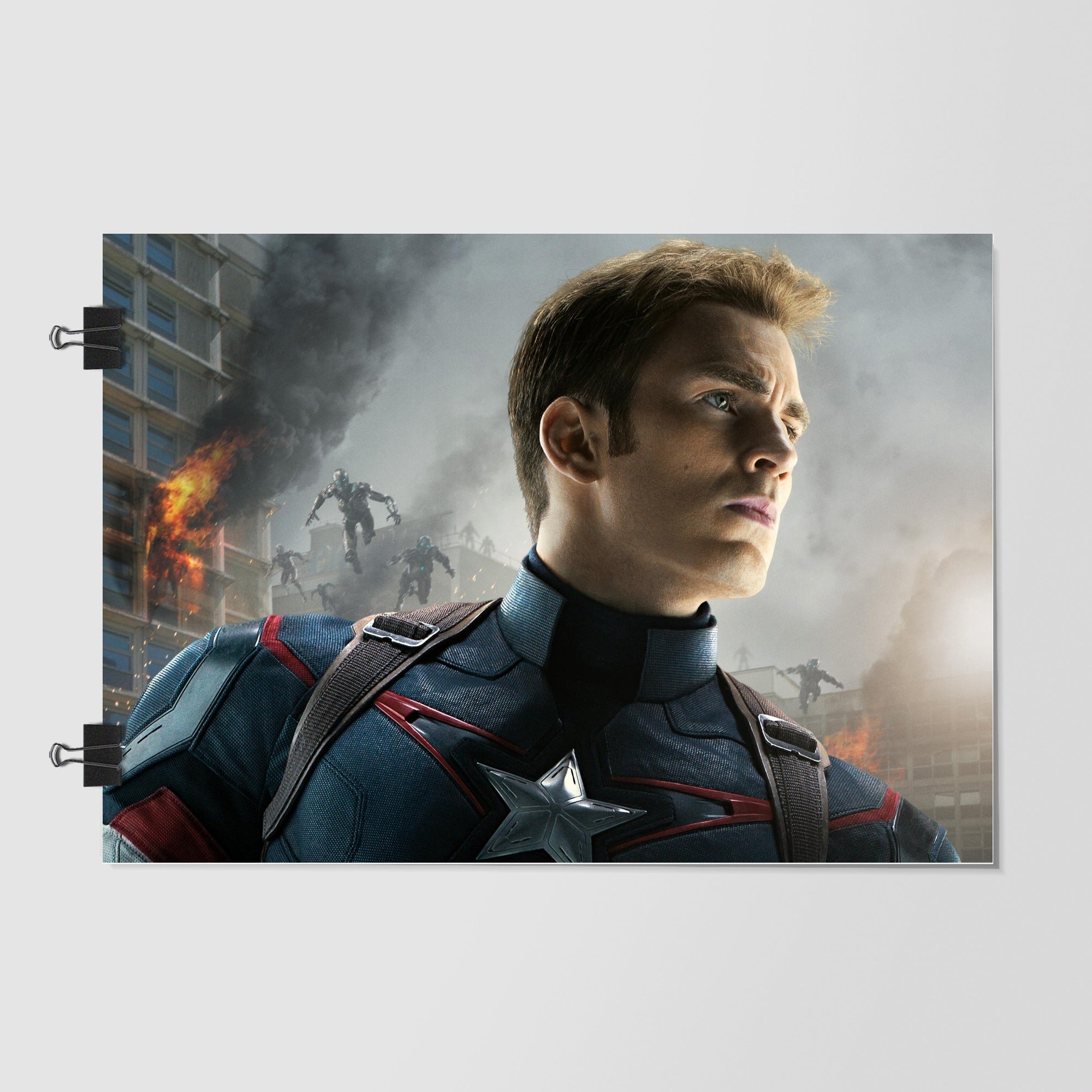 Captain America Gray Dramatic Lighting by Decalz