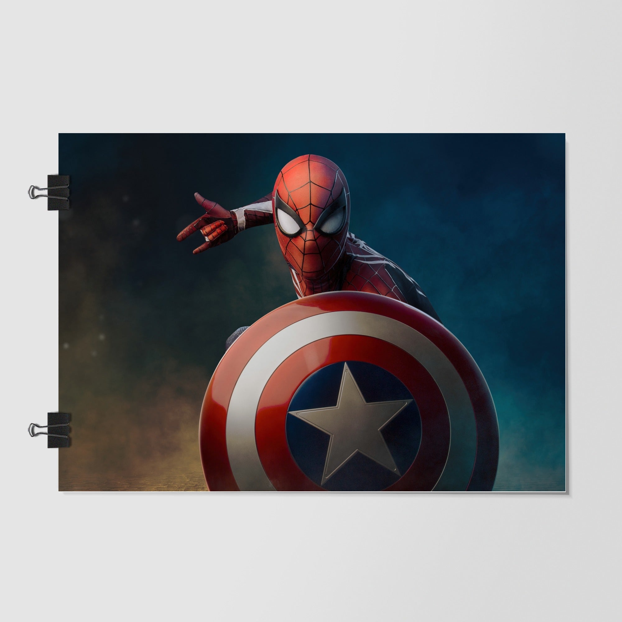 Captain America Shield Black Studio Shot by Decalz