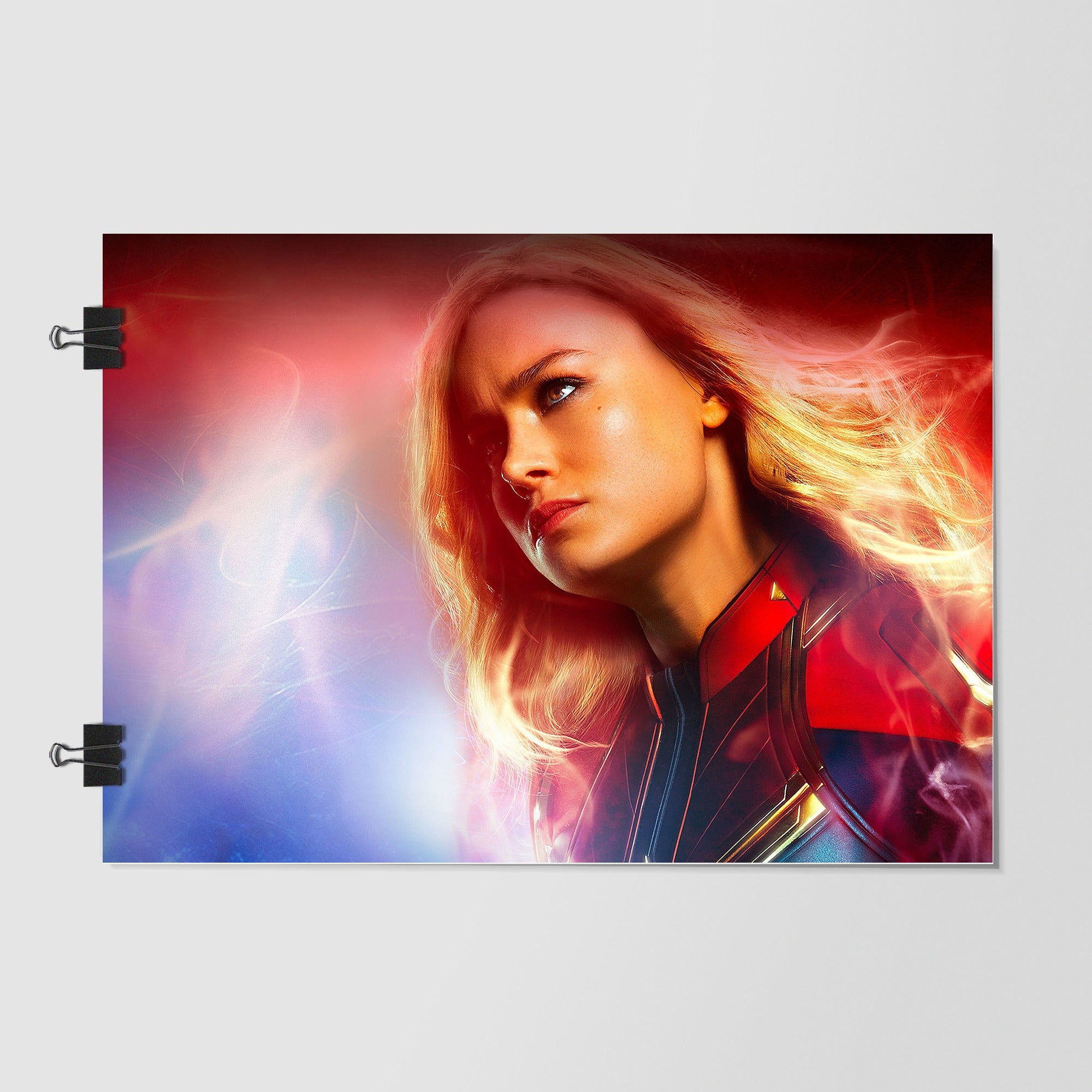 Captain Marvel Black Dramatic Lighting by Decalz