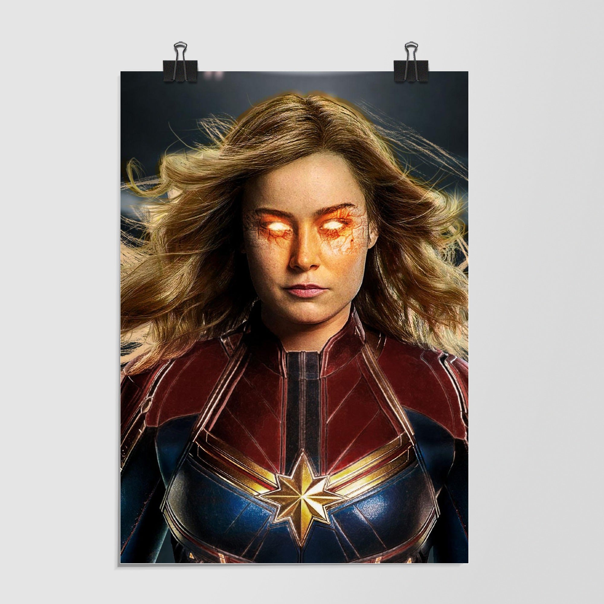 Captain Marvel Black Night Scene by Decalz