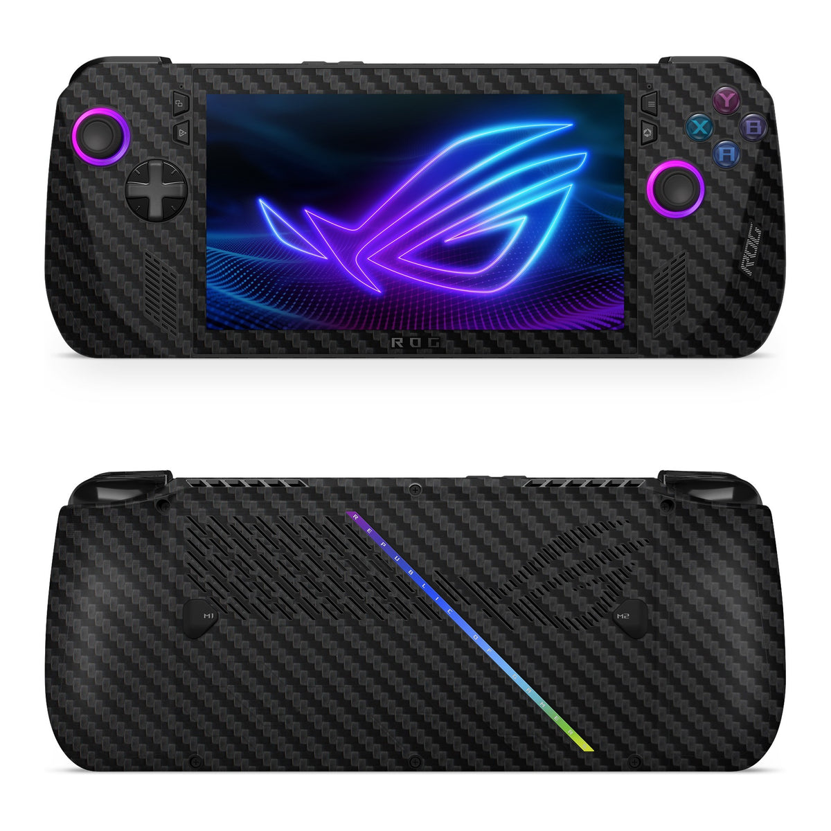 Carbon Black Asus ROG Xbox Ally X skin by Decalz
