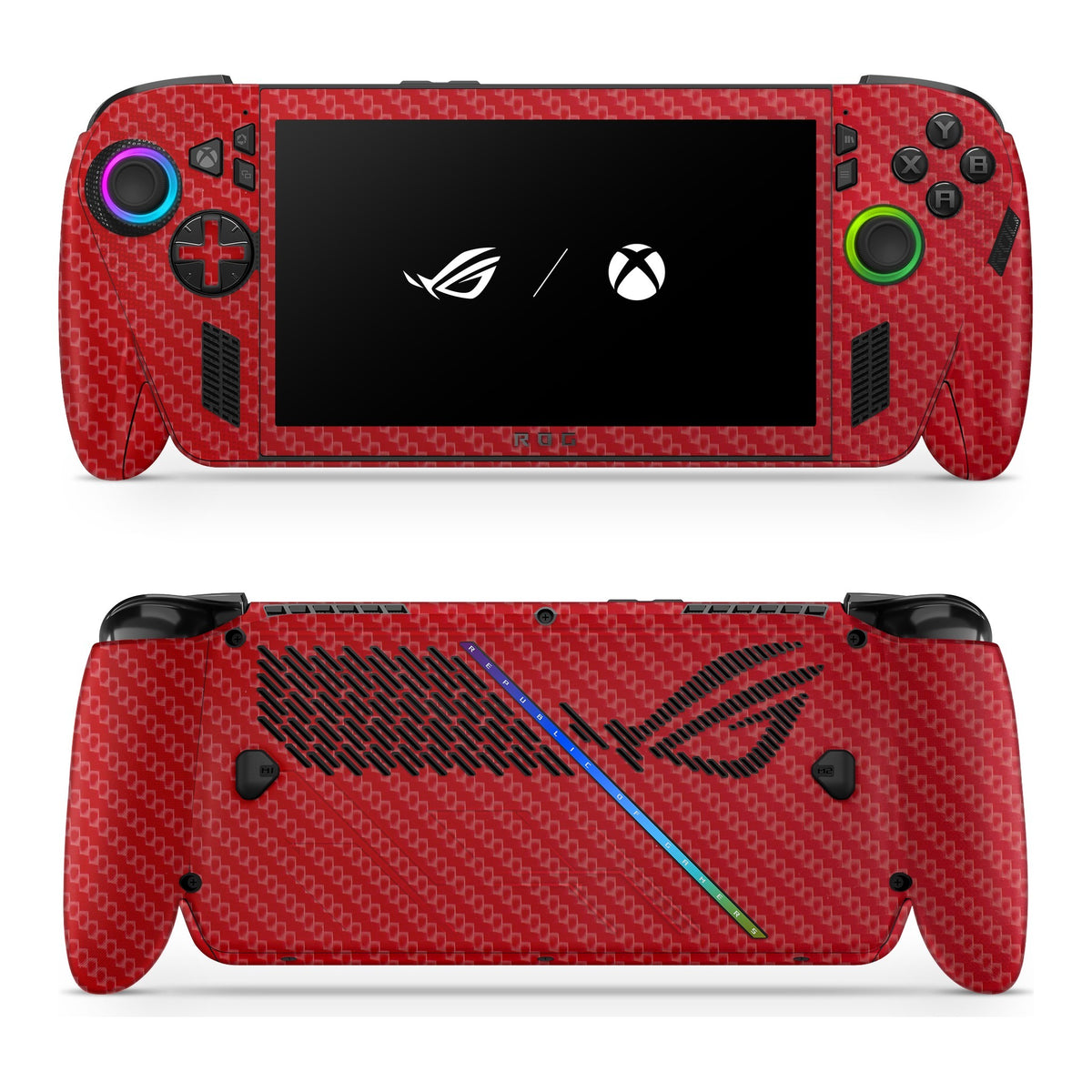 Carbon Red Asus ROG Xbox Ally skin by Decalz