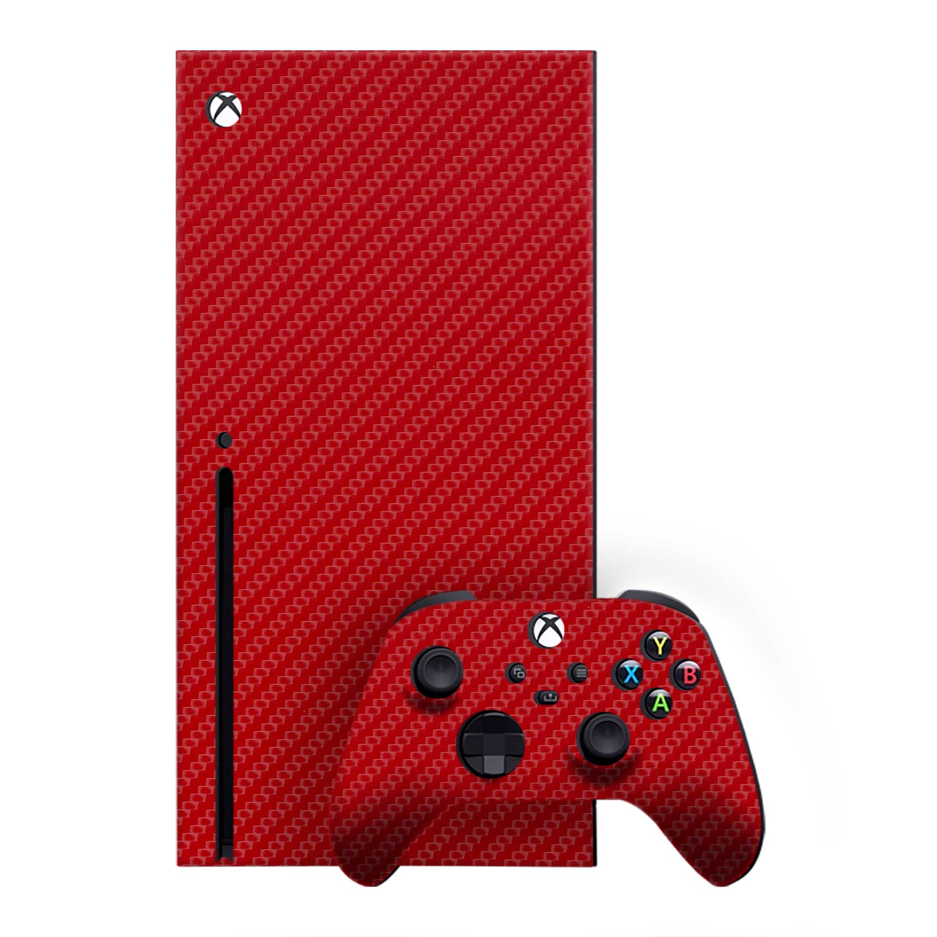 Carbon Red Xbox One X Skins & Wraps
