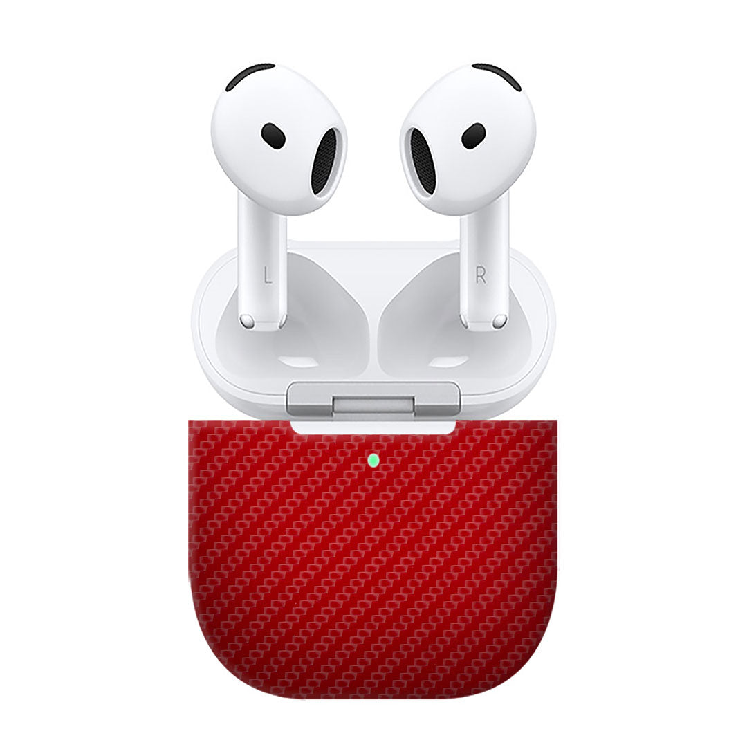 Airpods 4 Carbon Red Skins