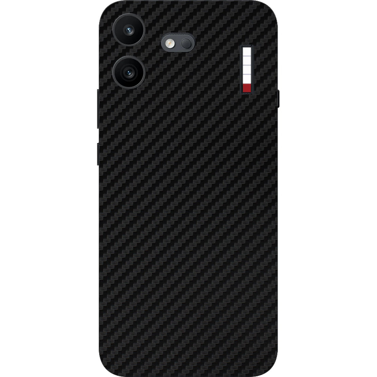Carbon Black skin on Nothing Phone 4B by Decalz