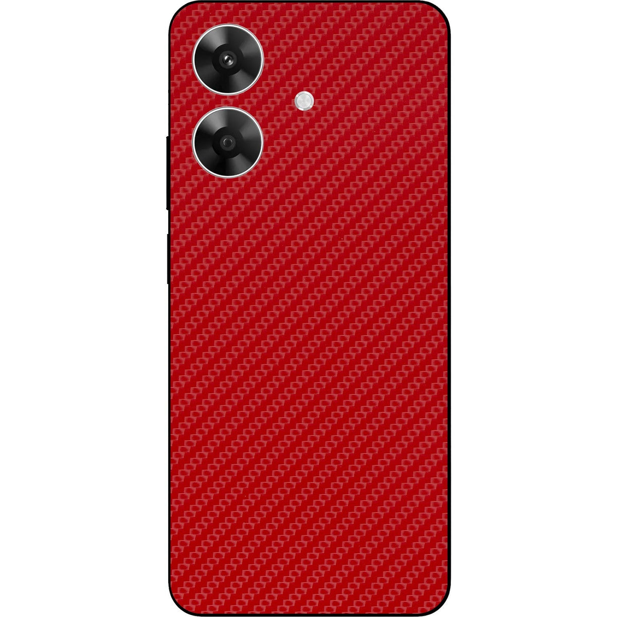 Carbon Red skin on Realme Narzo N61 by Decalz