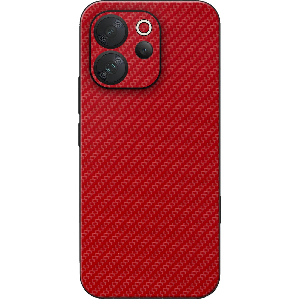 Carbon Red skin on Vivo V70 (5G) by Decalz
