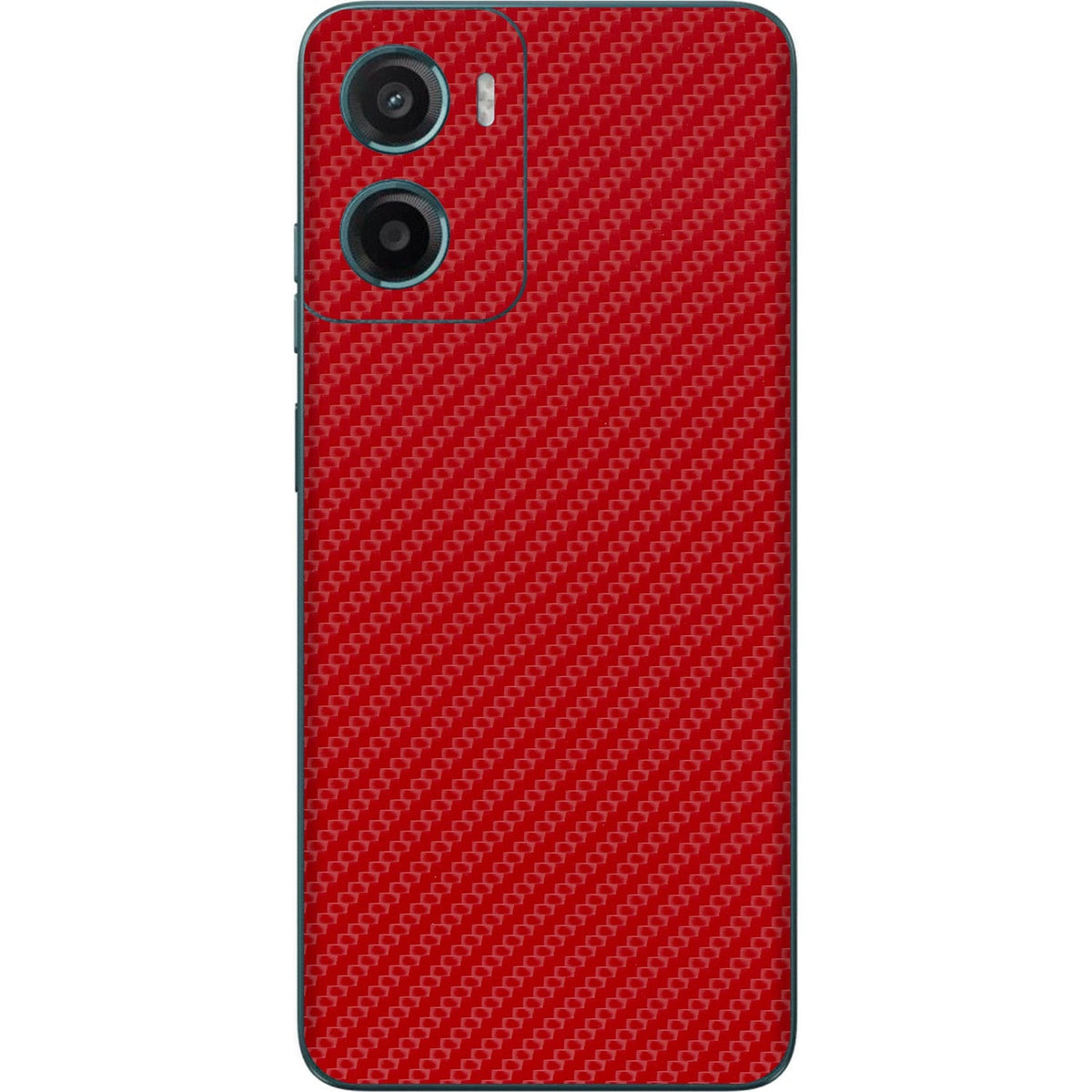 Carbon Red skin on Moto G05 by Decalz