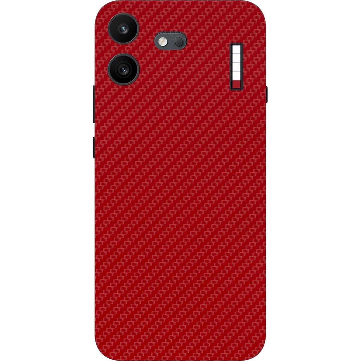Carbon Red skin on Nothing Phone 4B by Decalz