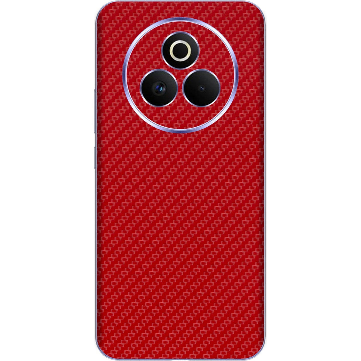 Carbon Red skin on Realme P3 Pro (5G) by Decalz