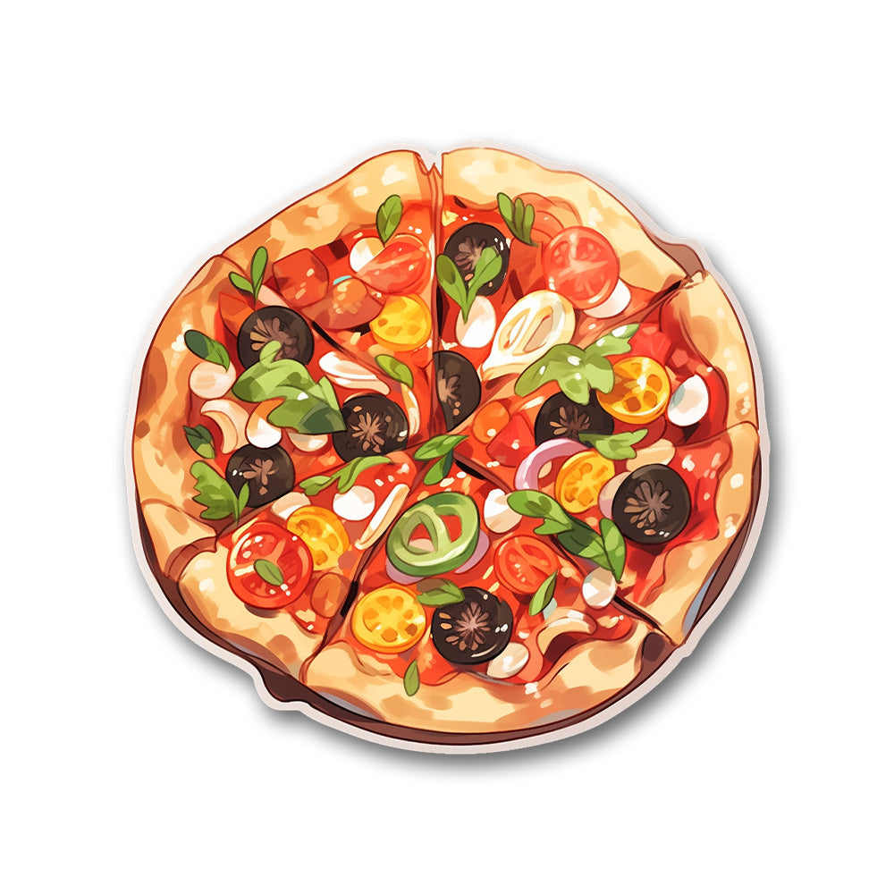 Cartoon Pizza Sticker