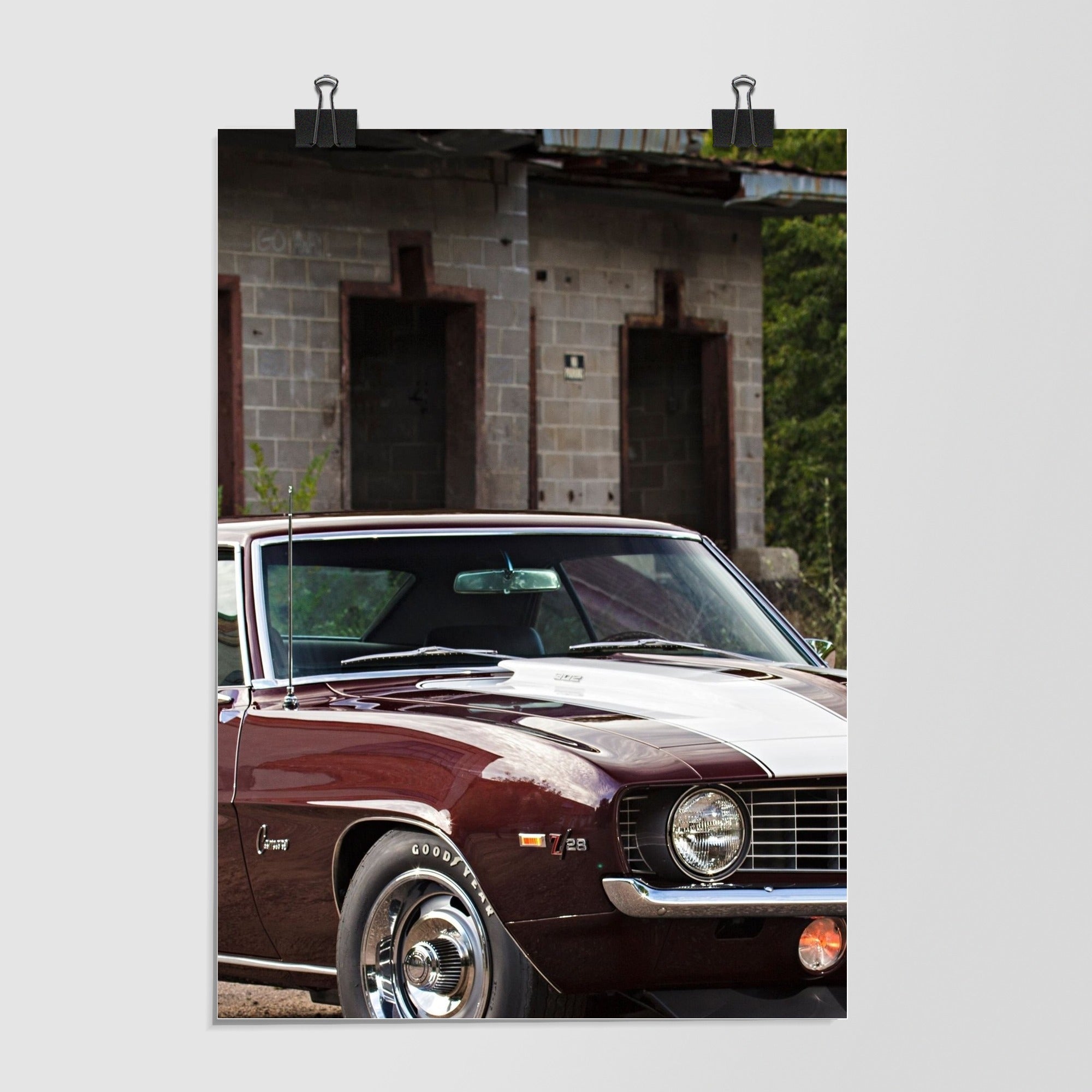 Chevrolet Camaro 1969 Black Studio Shot by Decalz