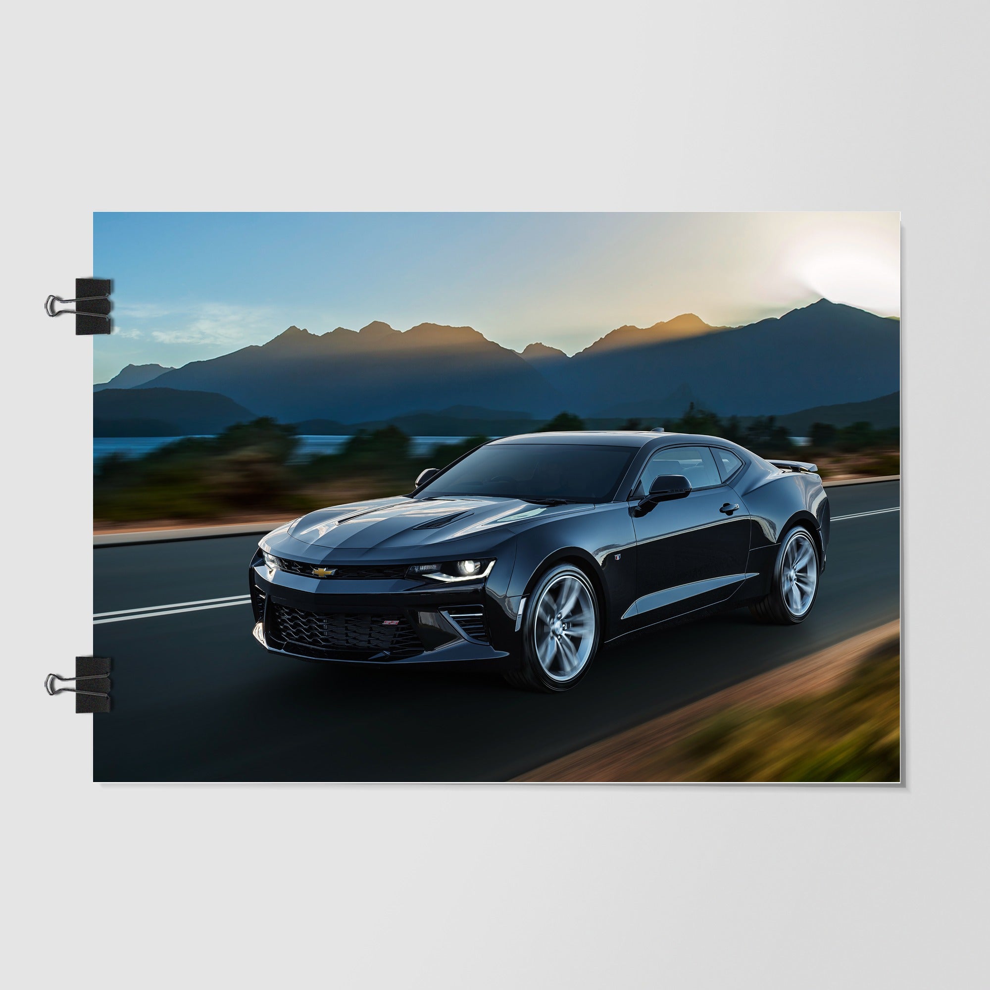 Chevrolet Camaro 2018 Black Dramatic Lighting by Decalz