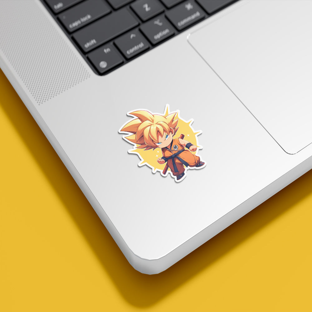 Chibi Goku Super Saiyan Sticker