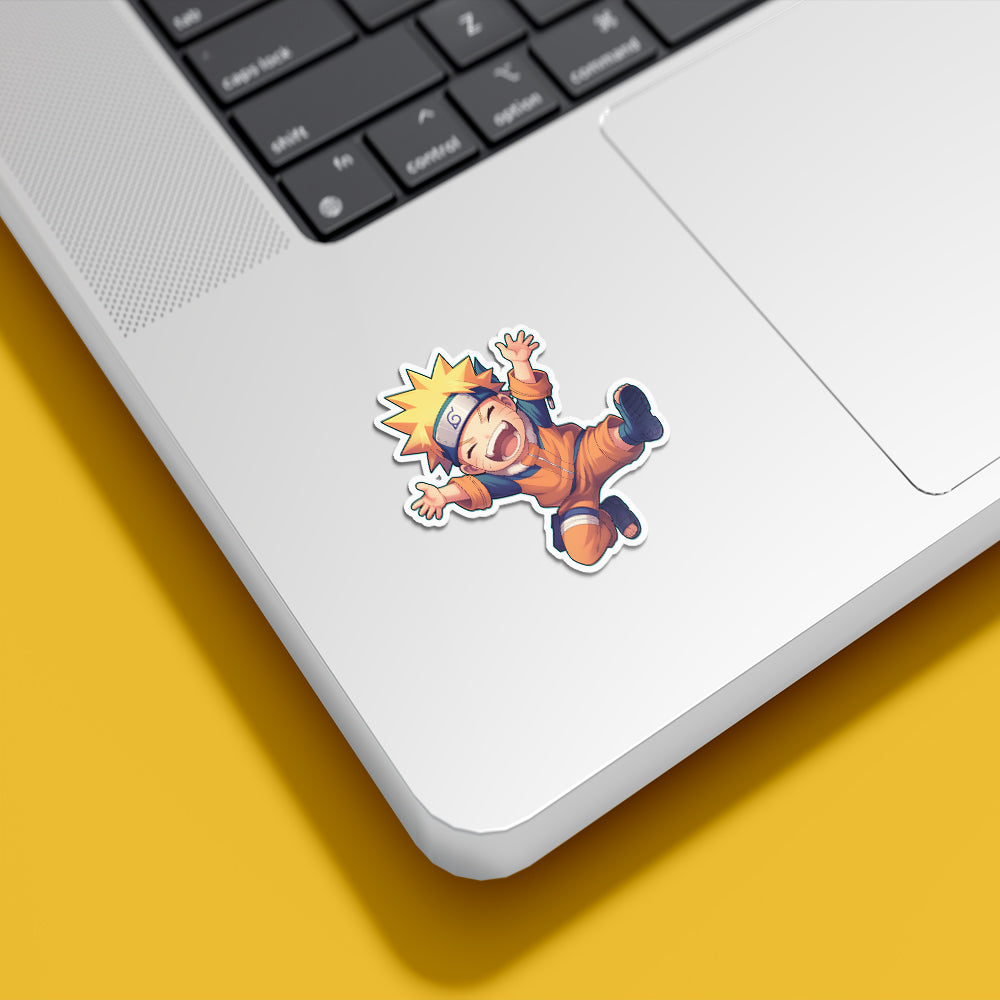 Chibi Naruto Happy Ninja Sticker