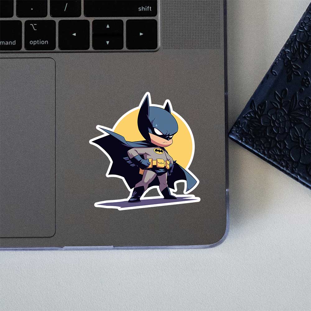Chibi Batman Superhero Sticker