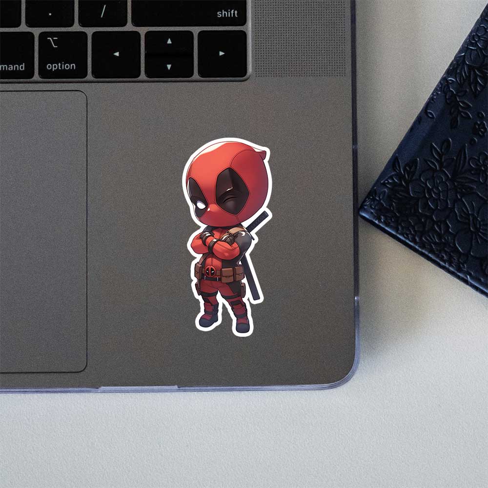 Chibi Deadpool Marvel Sticker