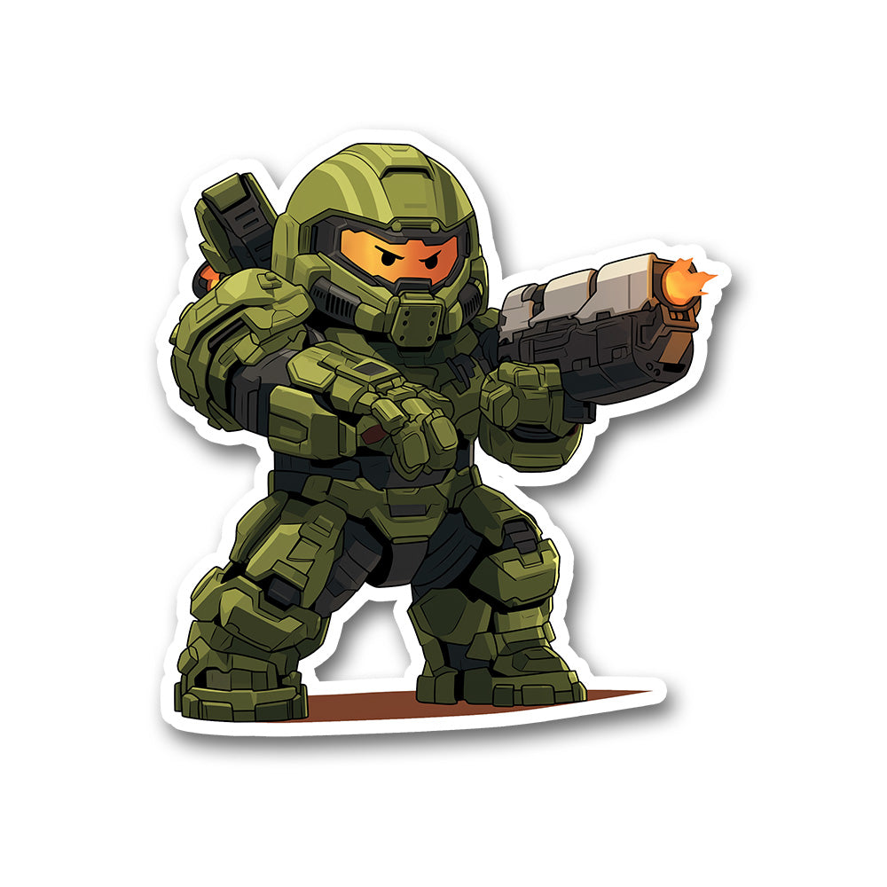 Chibi Doom Slayer Armor Sticker