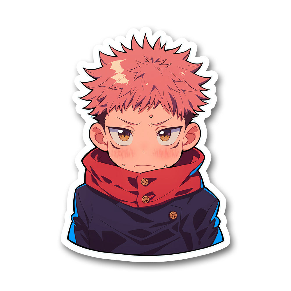 Chibi Yuji Itadori Jujutsu Kaisen Anime Sticker
