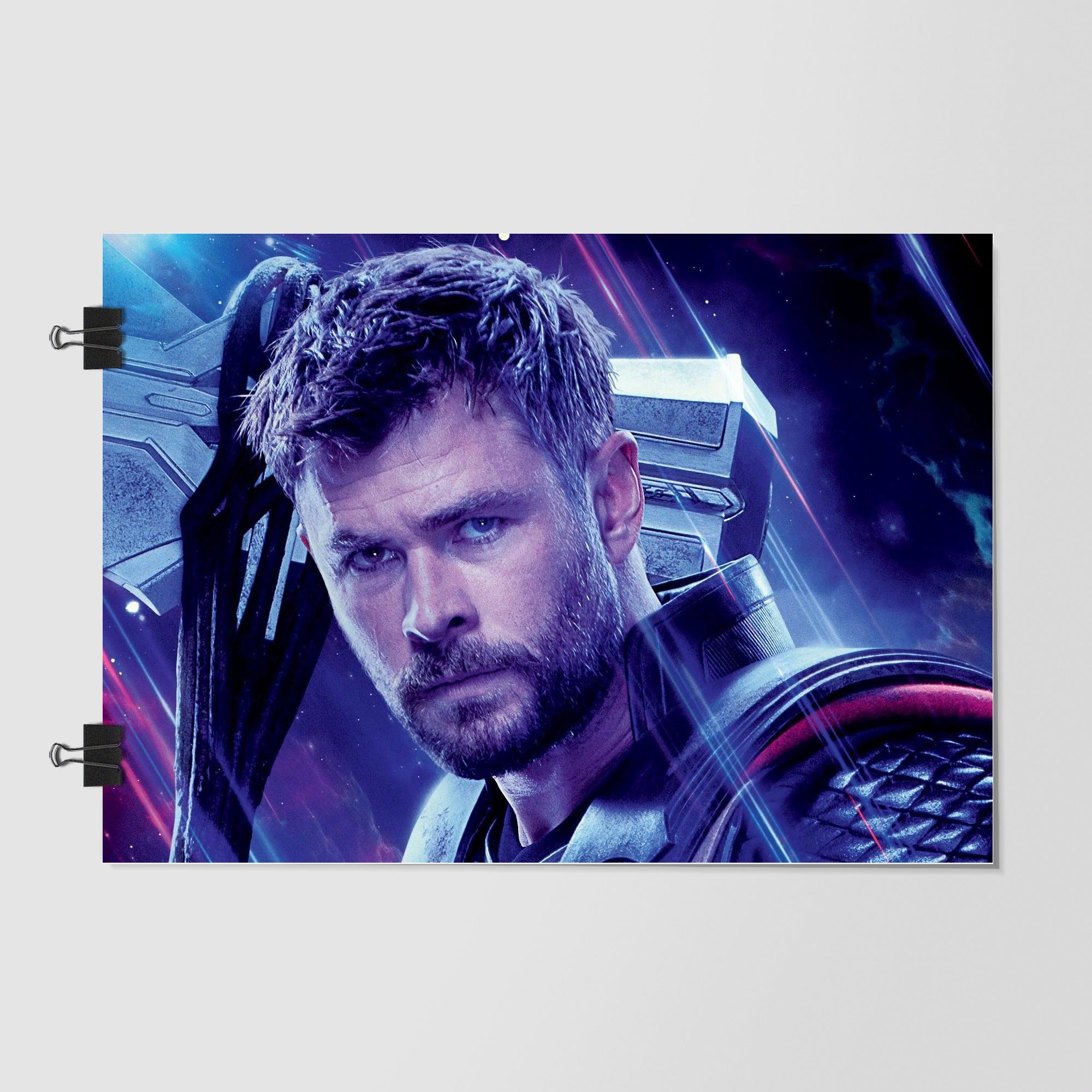 Chris Hemsworth As Thor Black Dynamic Angle by Decalz