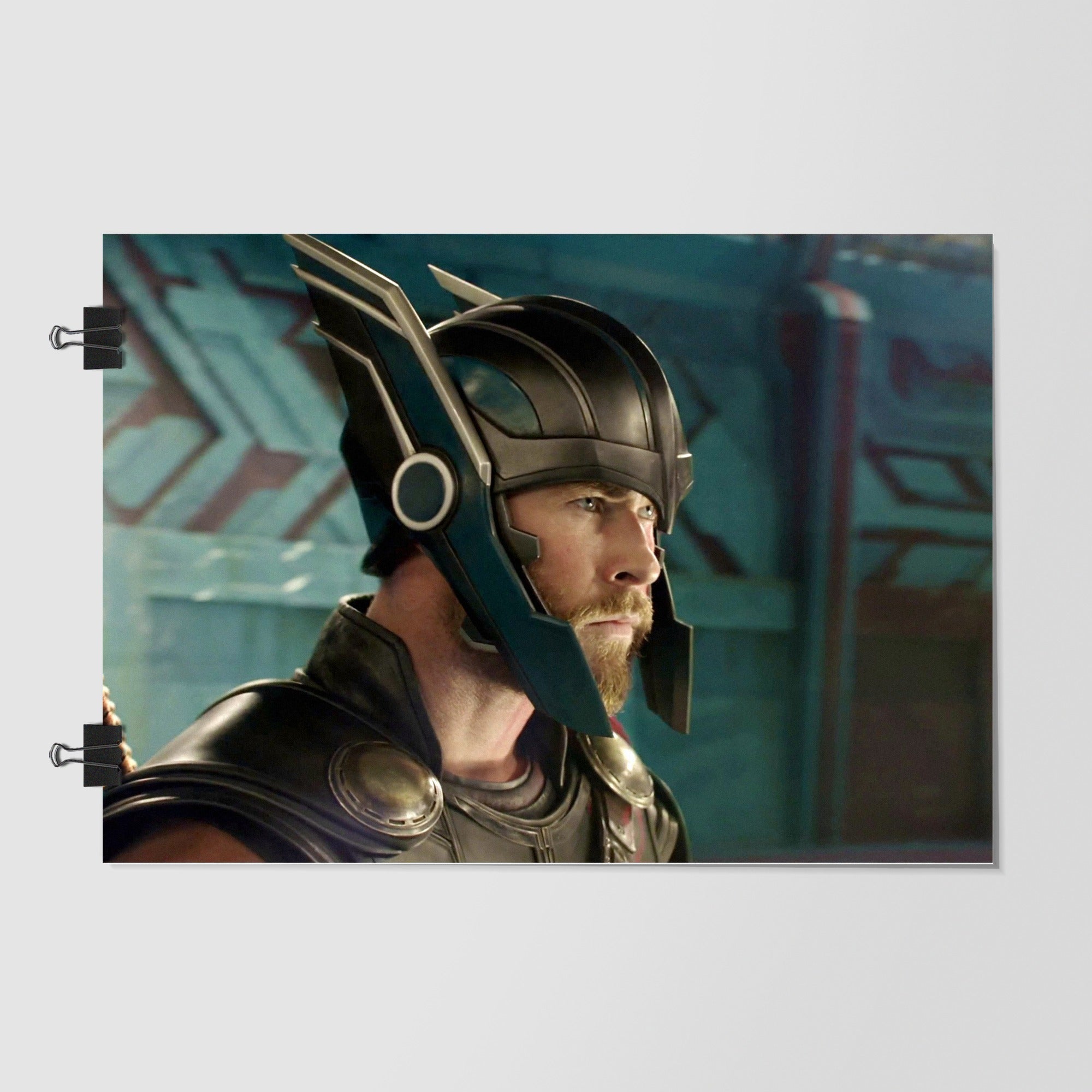 Chris Hemsworth As Thor Black Side Profile by Decalz