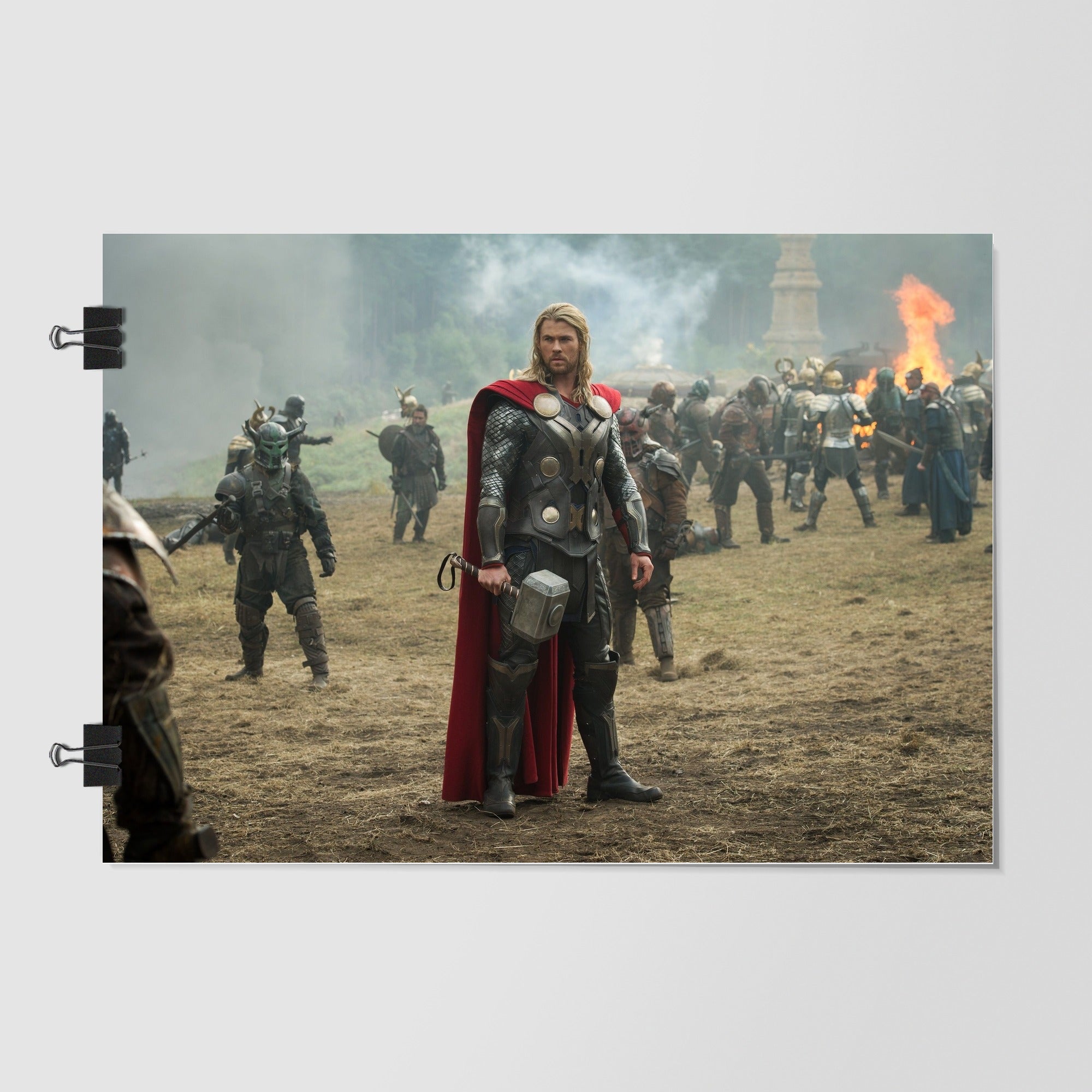 Chris Hemsworth As Thor Gray Dramatic Lighting by Decalz