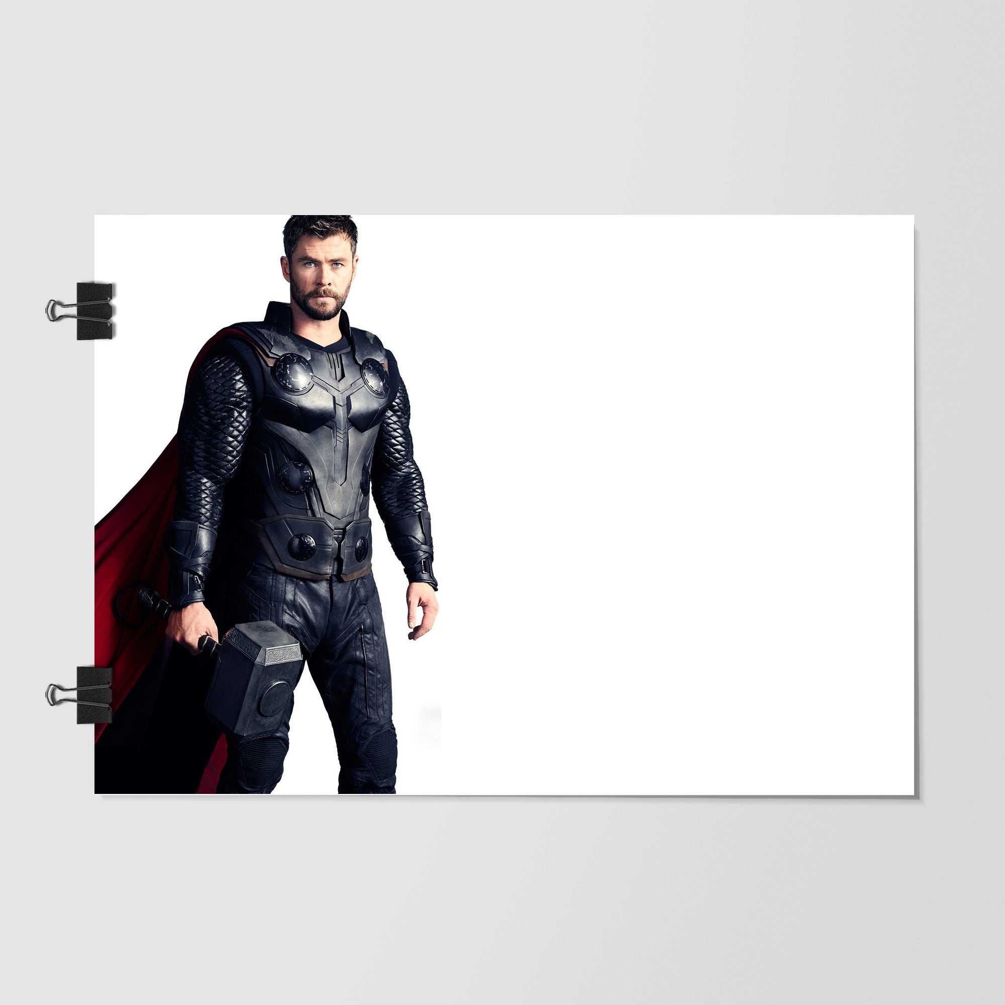 Chris Hemsworth As Thor White by Decalz