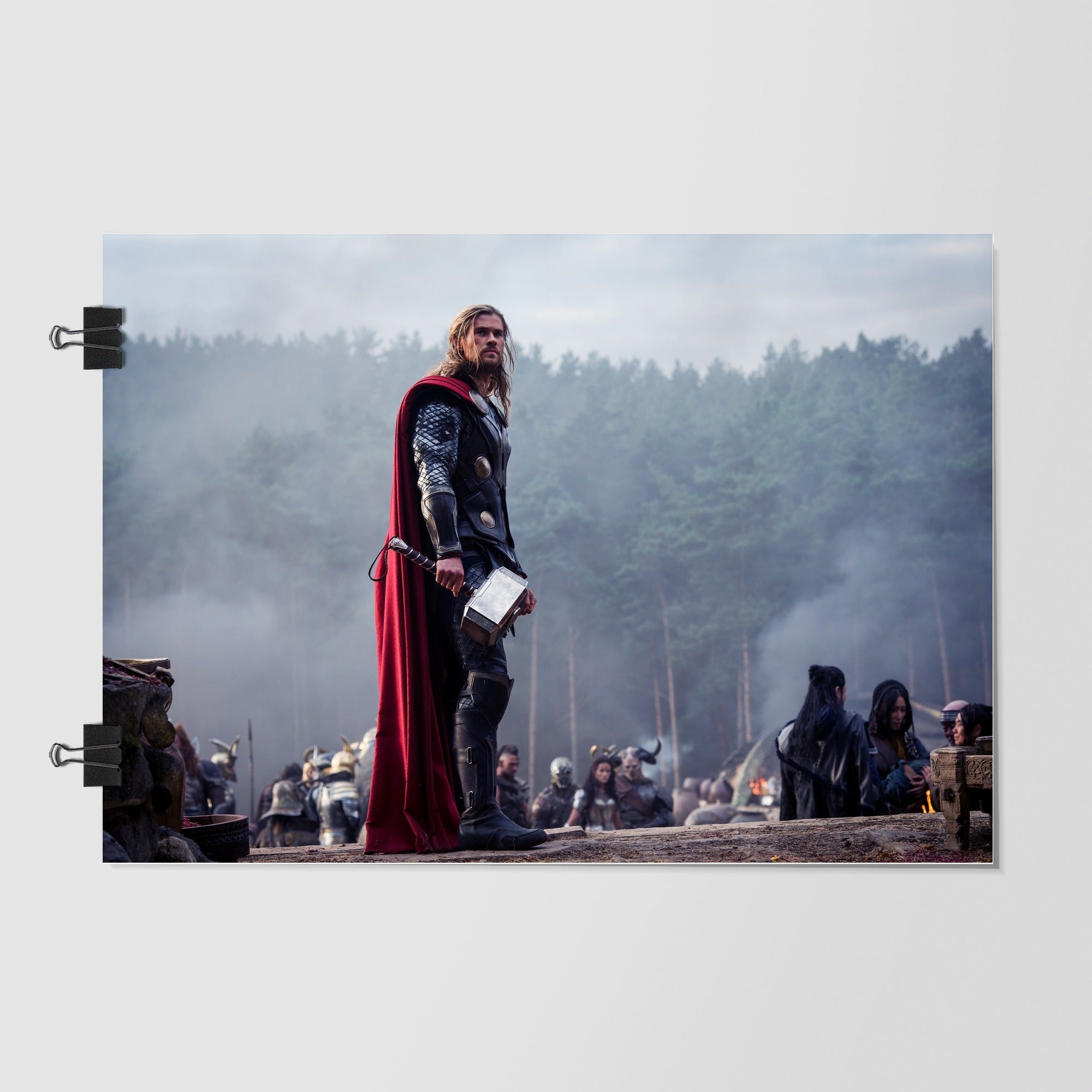 Chris Hemsworth As Thor White Dramatic Lighting by Decalz