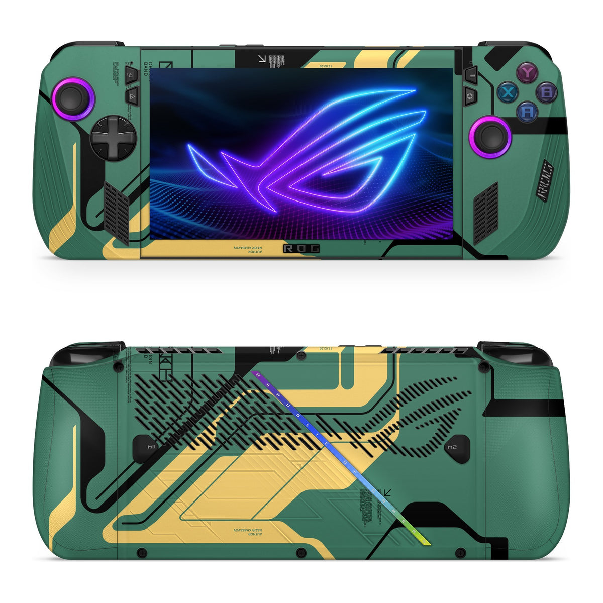 Circuit Green Asus ROG Xbox Ally X skin by Decalz