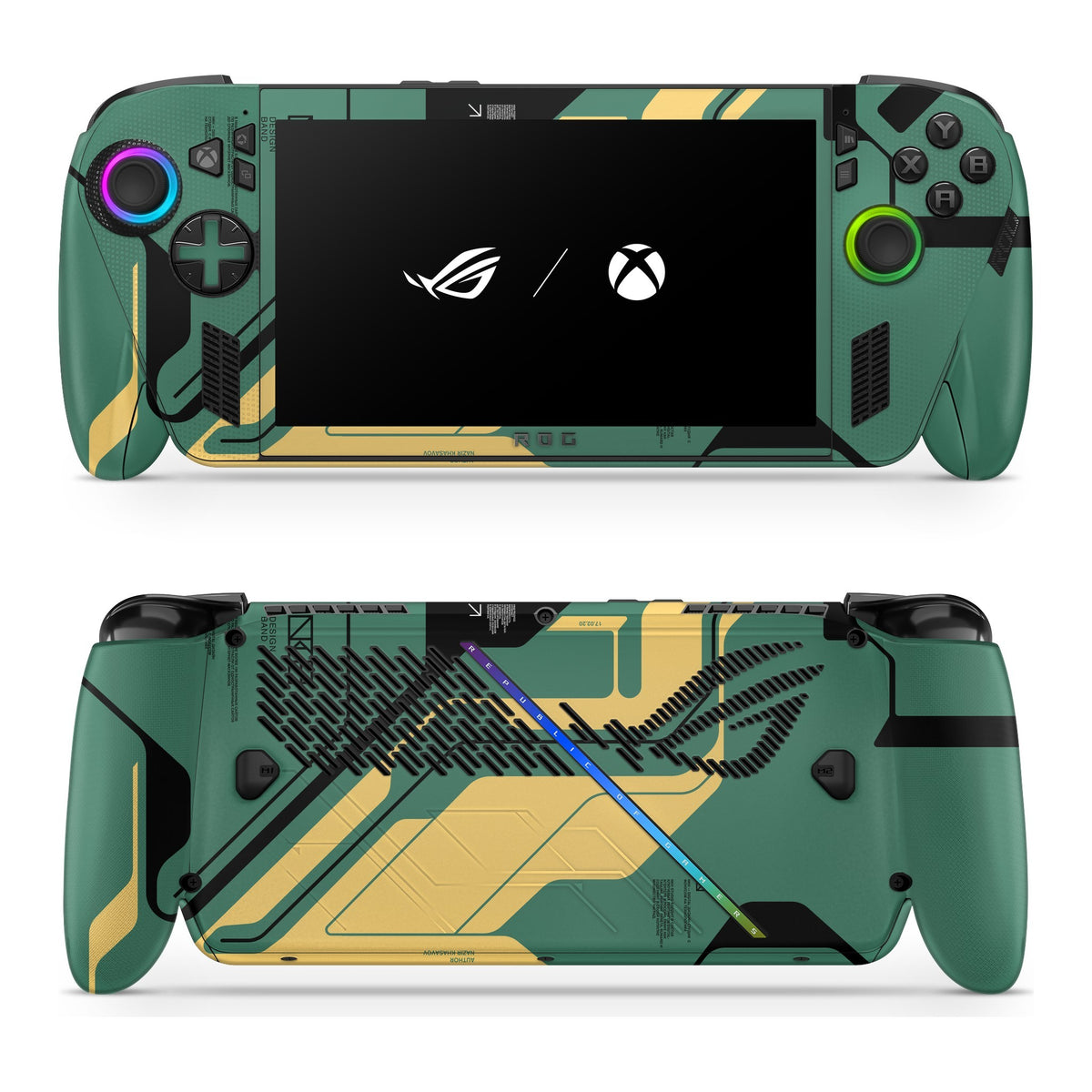 Circuit Green Asus ROG Xbox Ally skin by Decalz