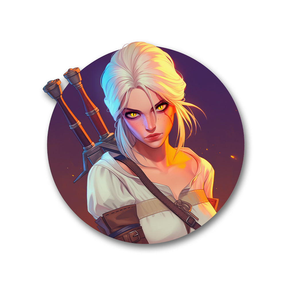 Ciri Glowing Eyes Witcher Sticker