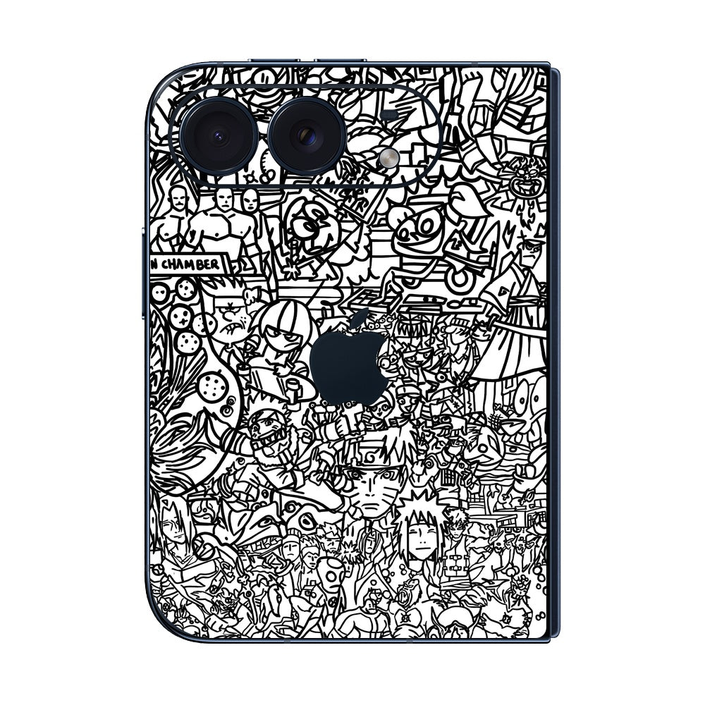 iPhone Duo Classic Doodle skin