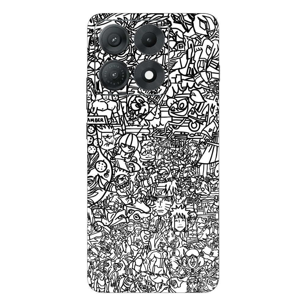 Classic Doodle skin on Moto Edge 70 Max (5G) by Decalz