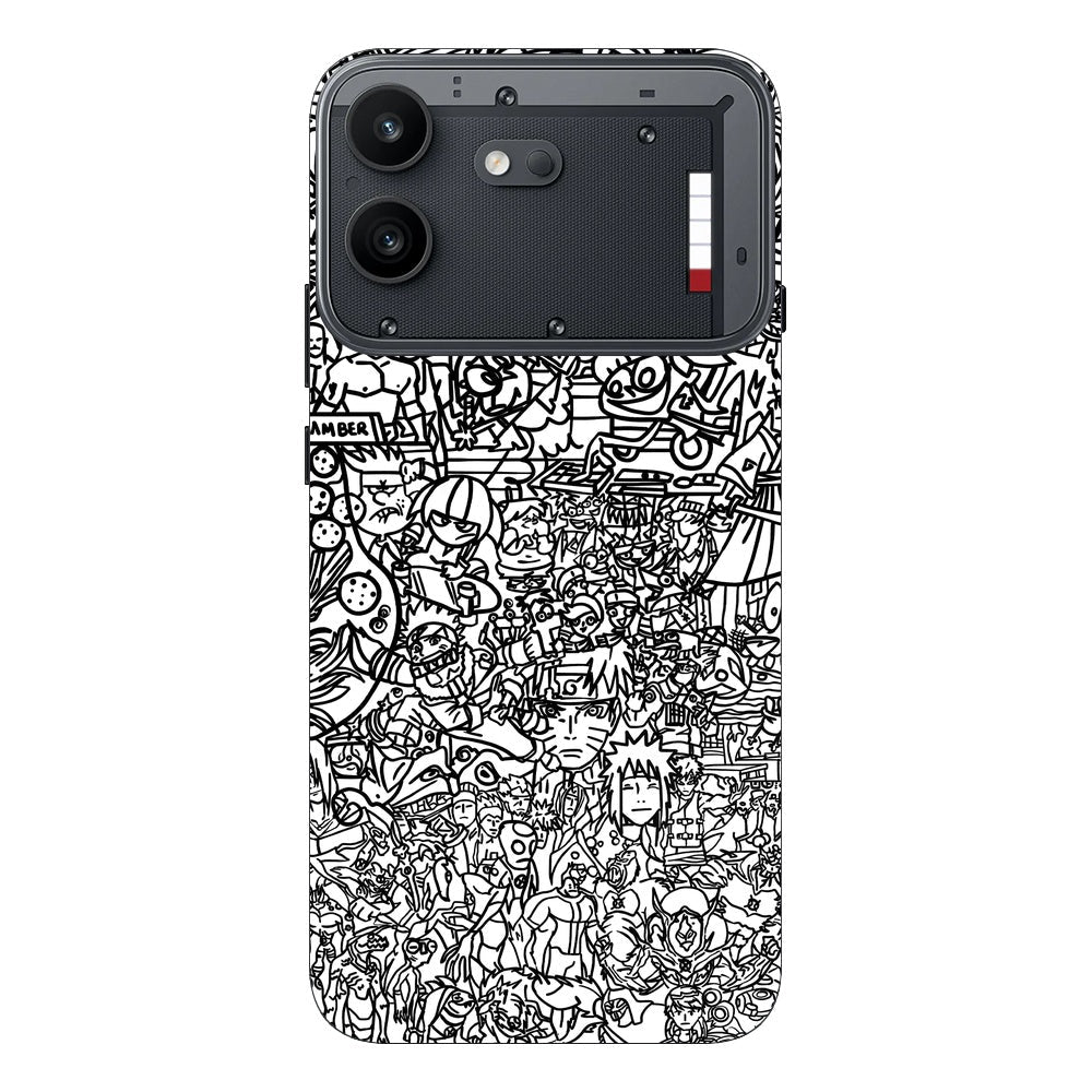 Classic Doodle skin on Nothing Phone 4B by Decalz