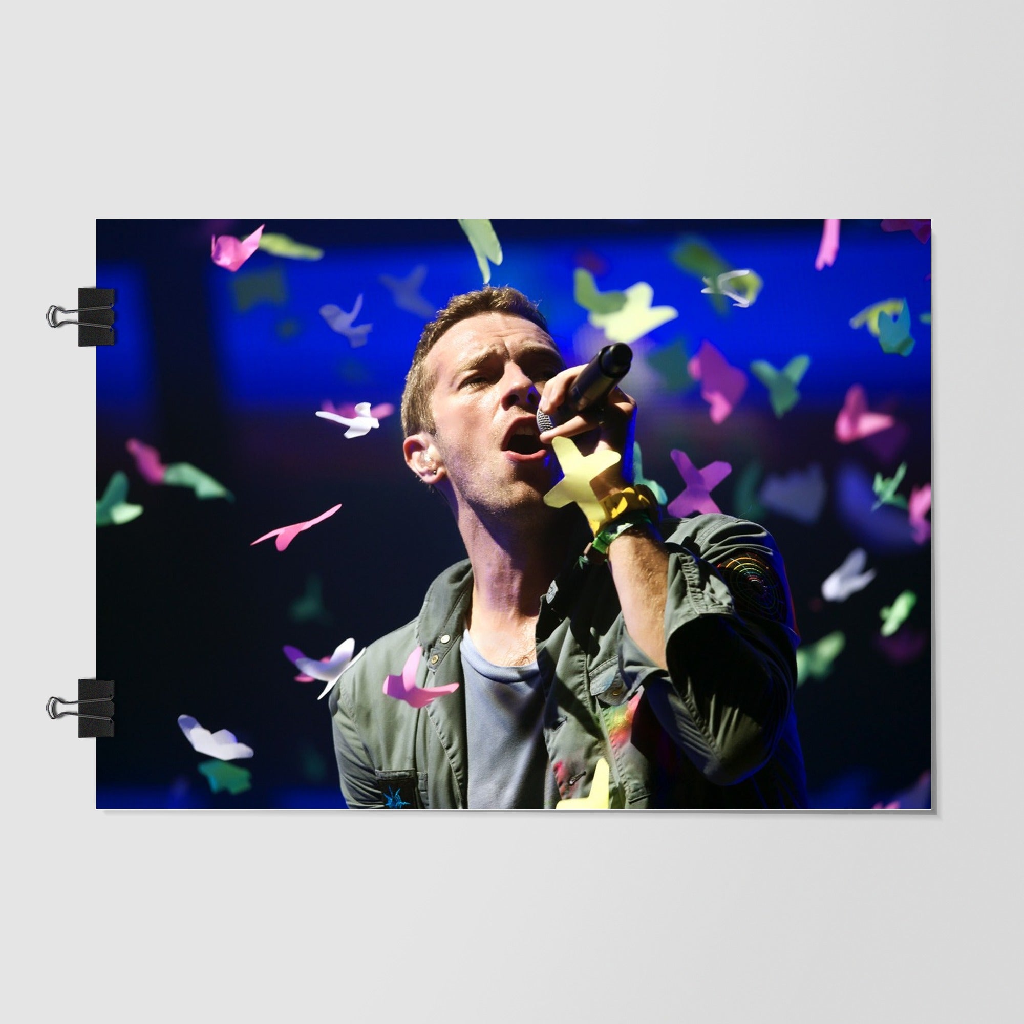 Coldplay Black Rock Band Concert Scene Dramatic Lighting by Decalz