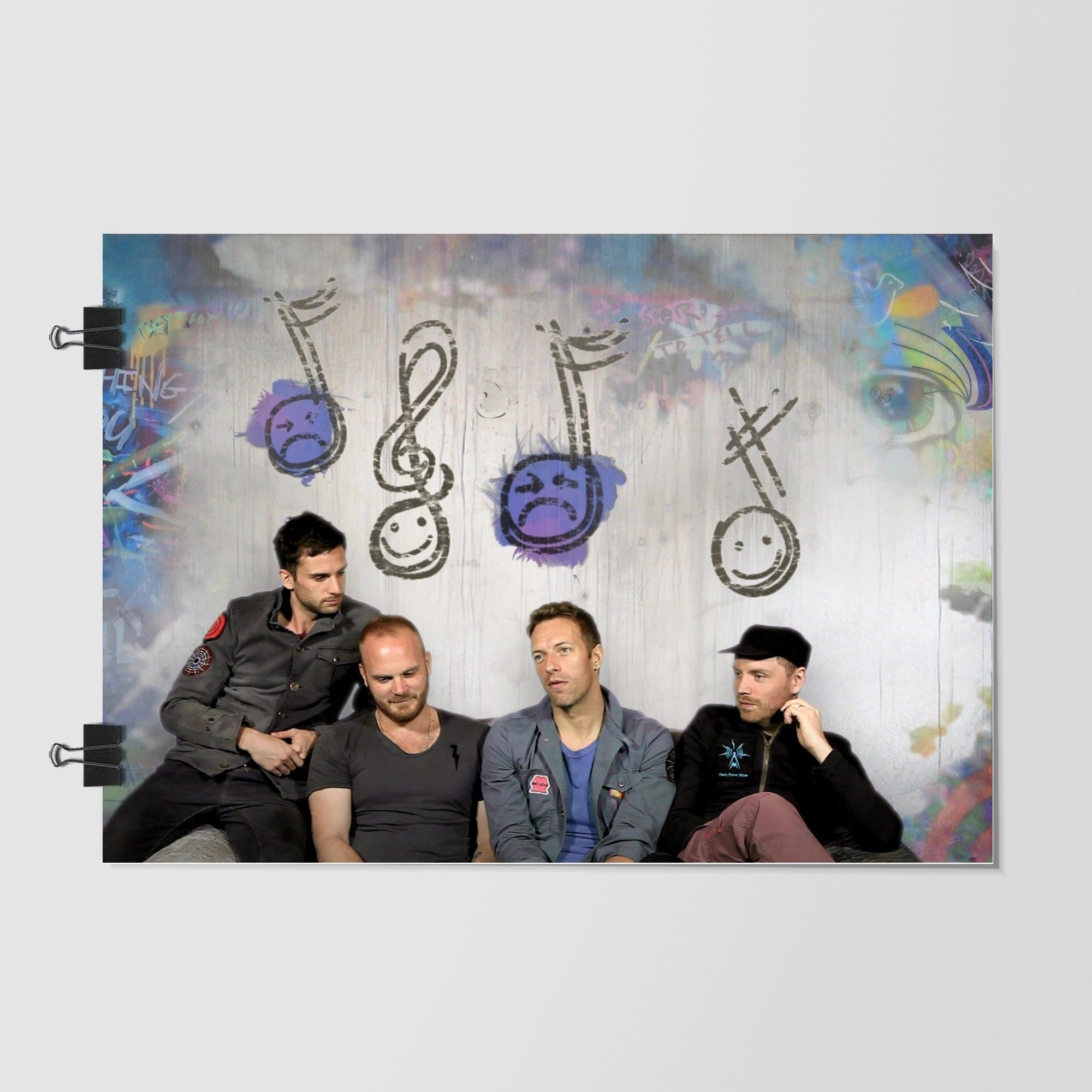 Coldplay Gray Rock Band Concert Scene by Decalz