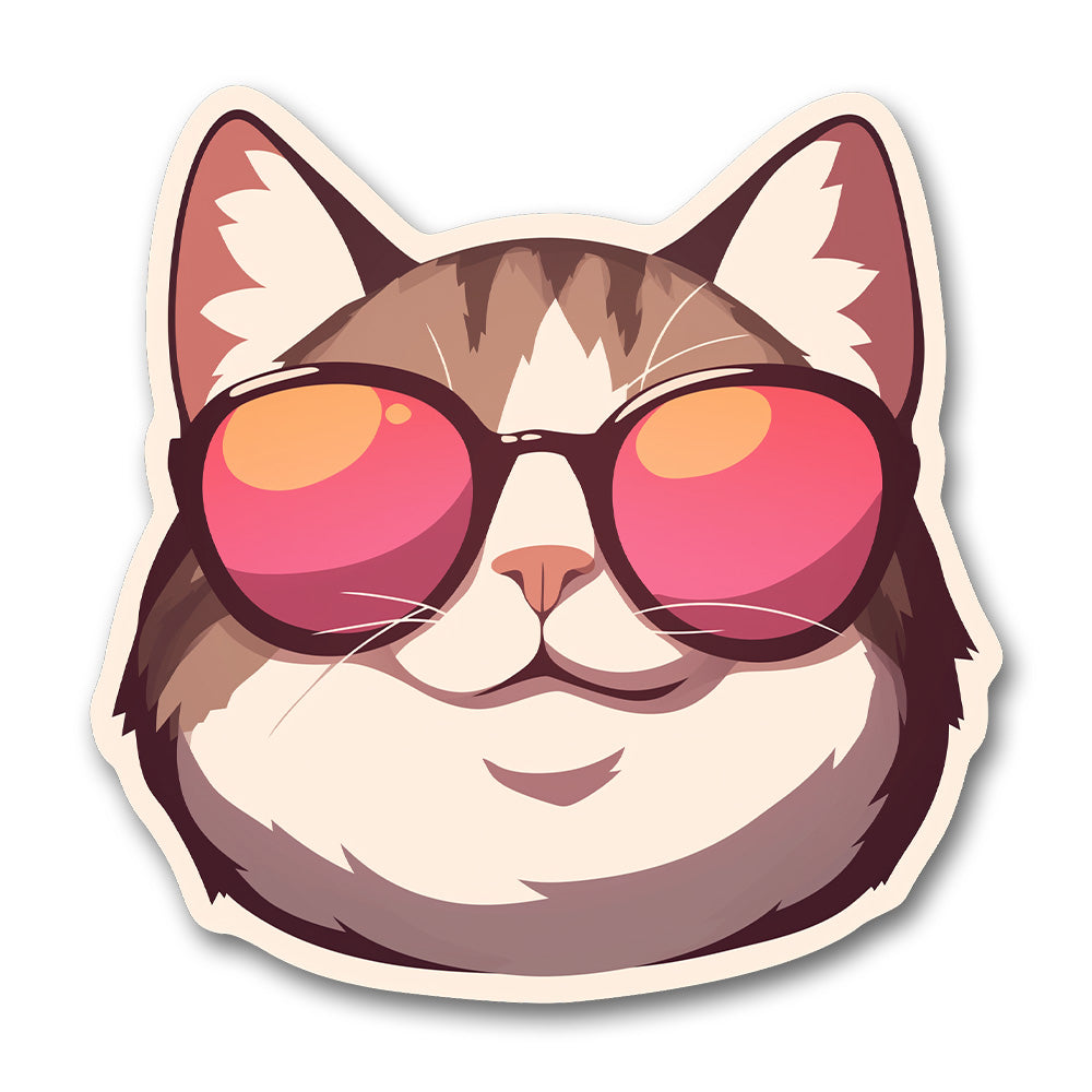 Cool Cat In Sunglasses Sticker