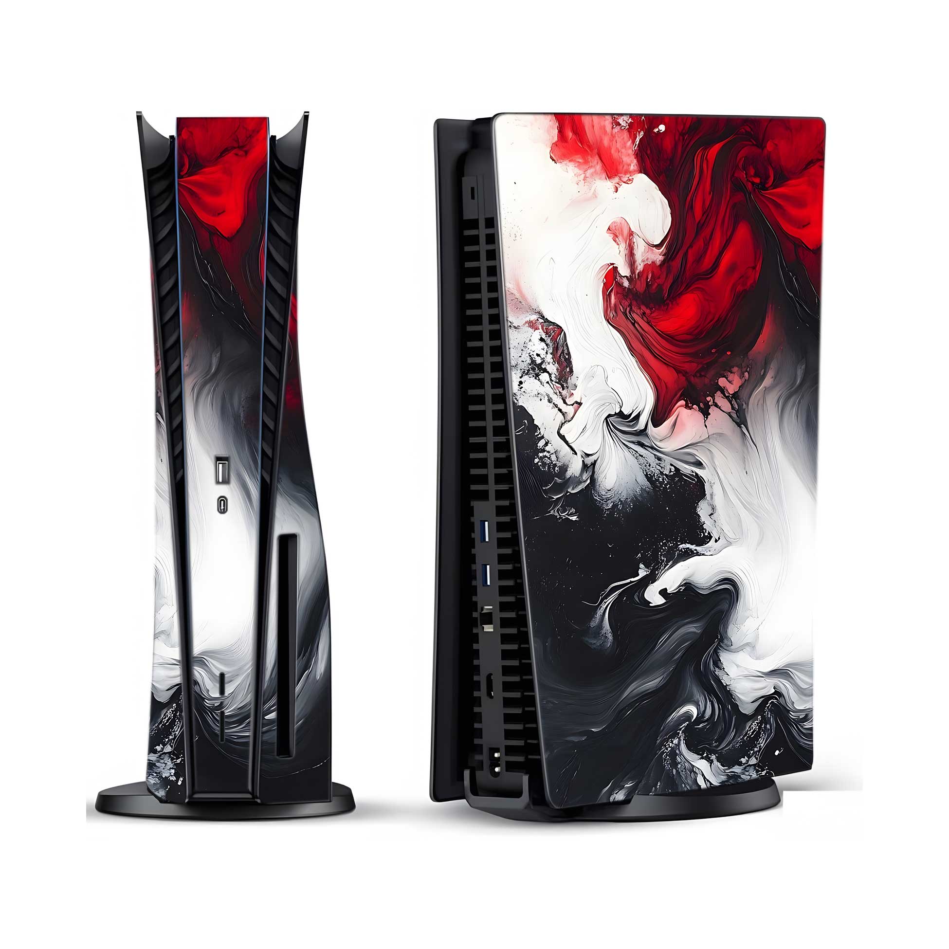 Crimson Flow PlayStation 5 Fat Skins & Wraps