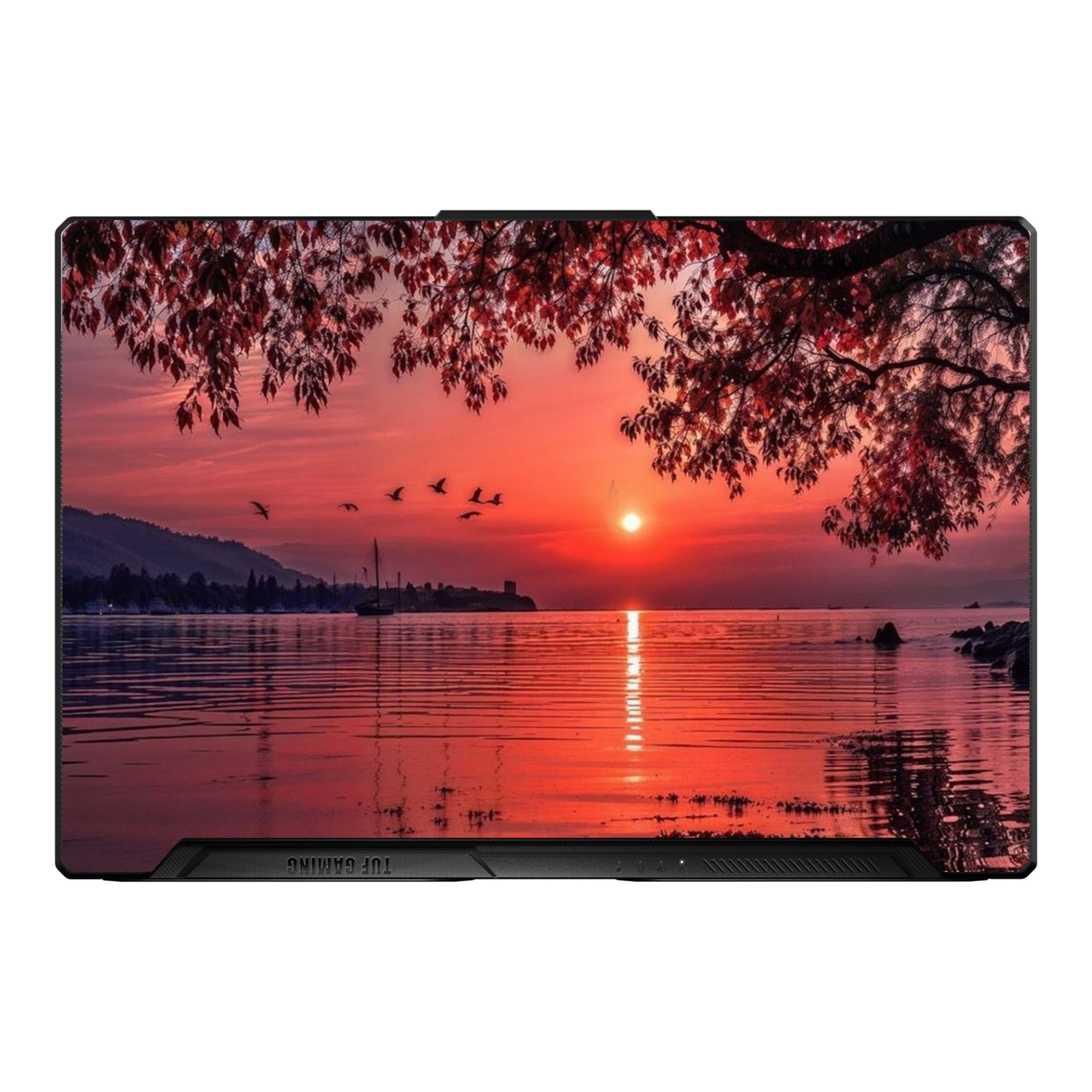 Crimson Lake Sunset by Decalz
