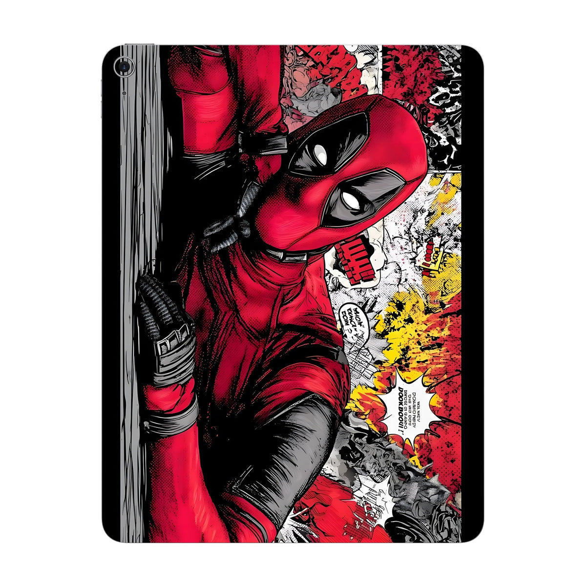 Crimson Comic Strip skin on iPad Air 13-inch M3 2025 by Decalz