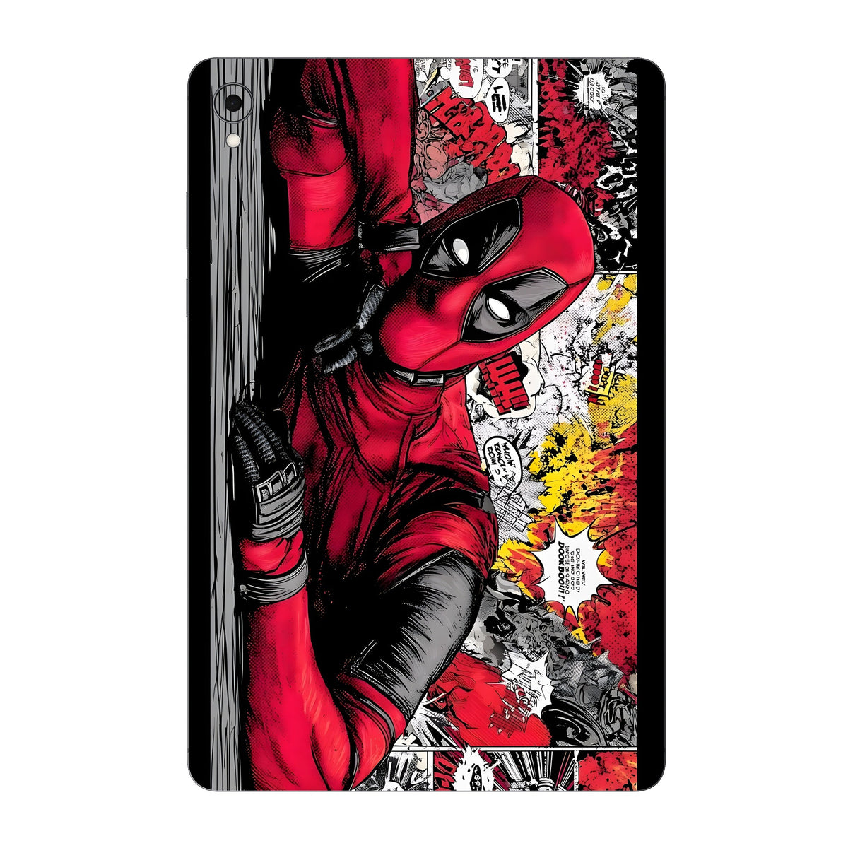 Crimson Comic Strip skin on Samsung Galaxy Tab S11 by Decalz