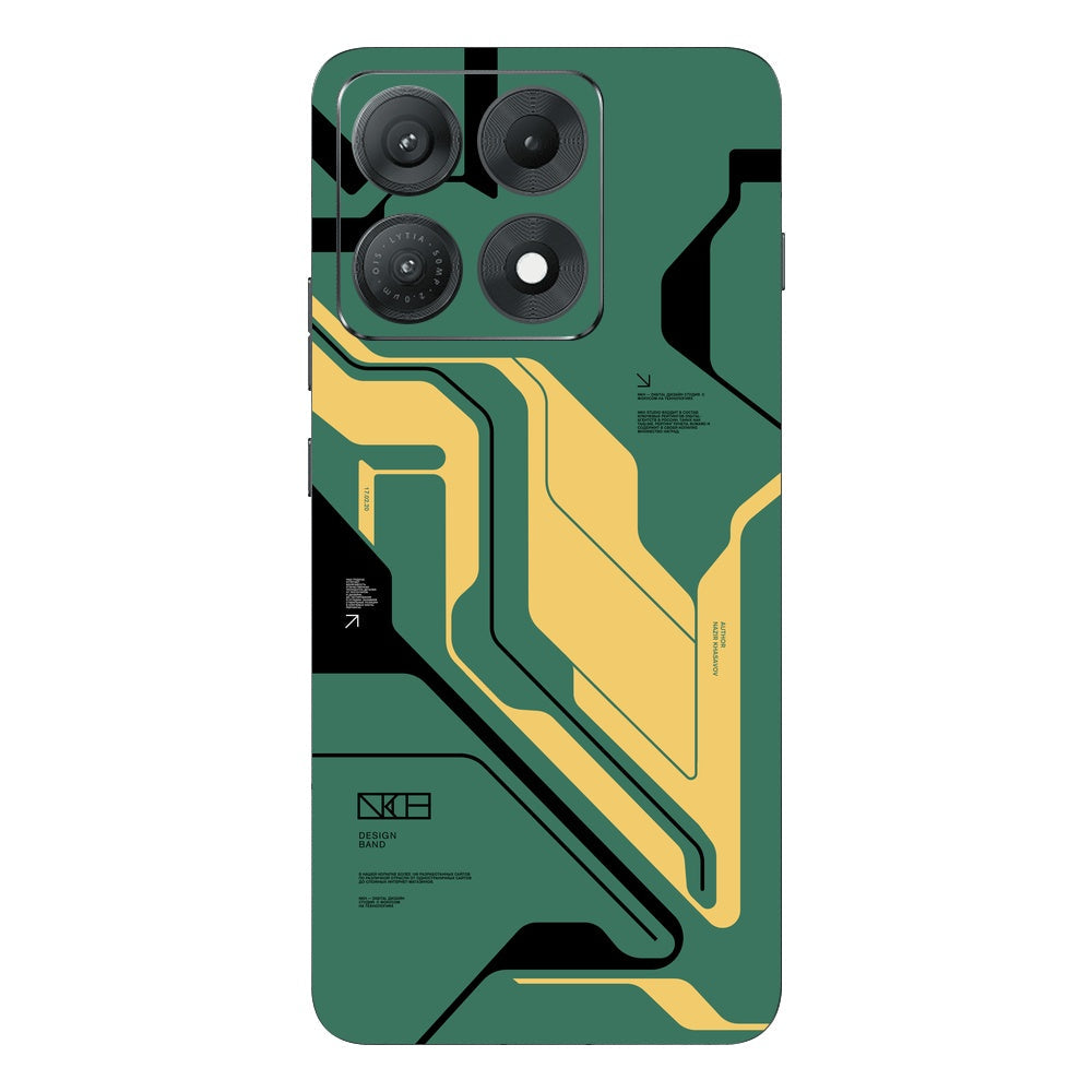 Curcuit Green skin on Moto Edge 70 Max (5G) by Decalz