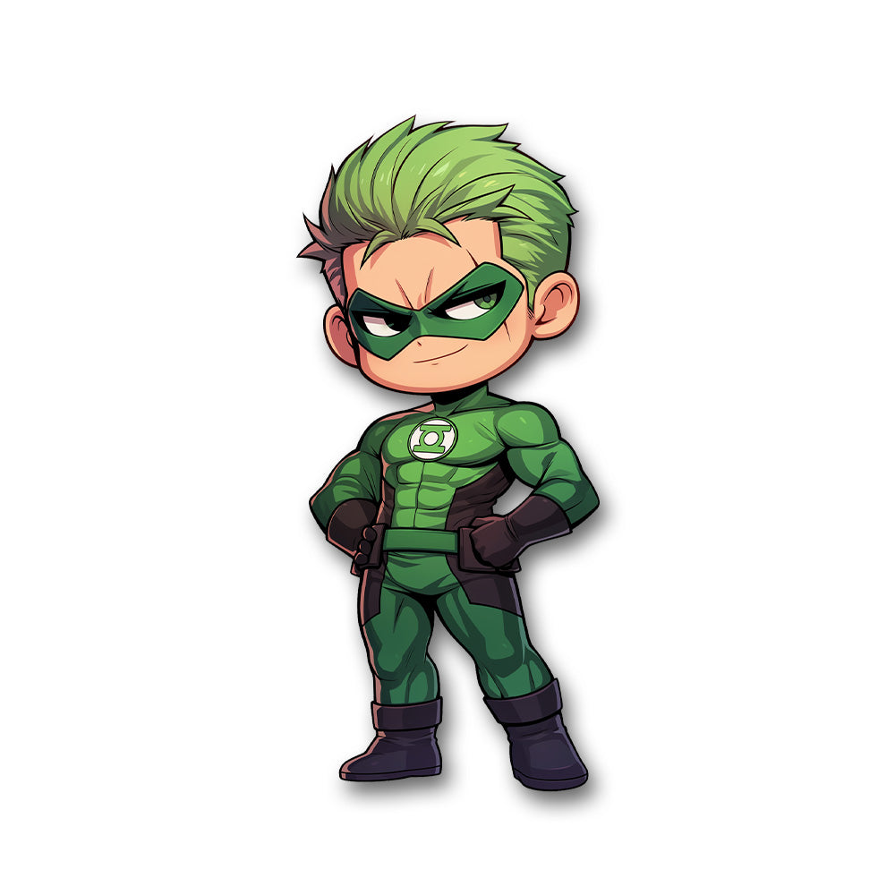 Cute Green Lantern Marvel Sticker